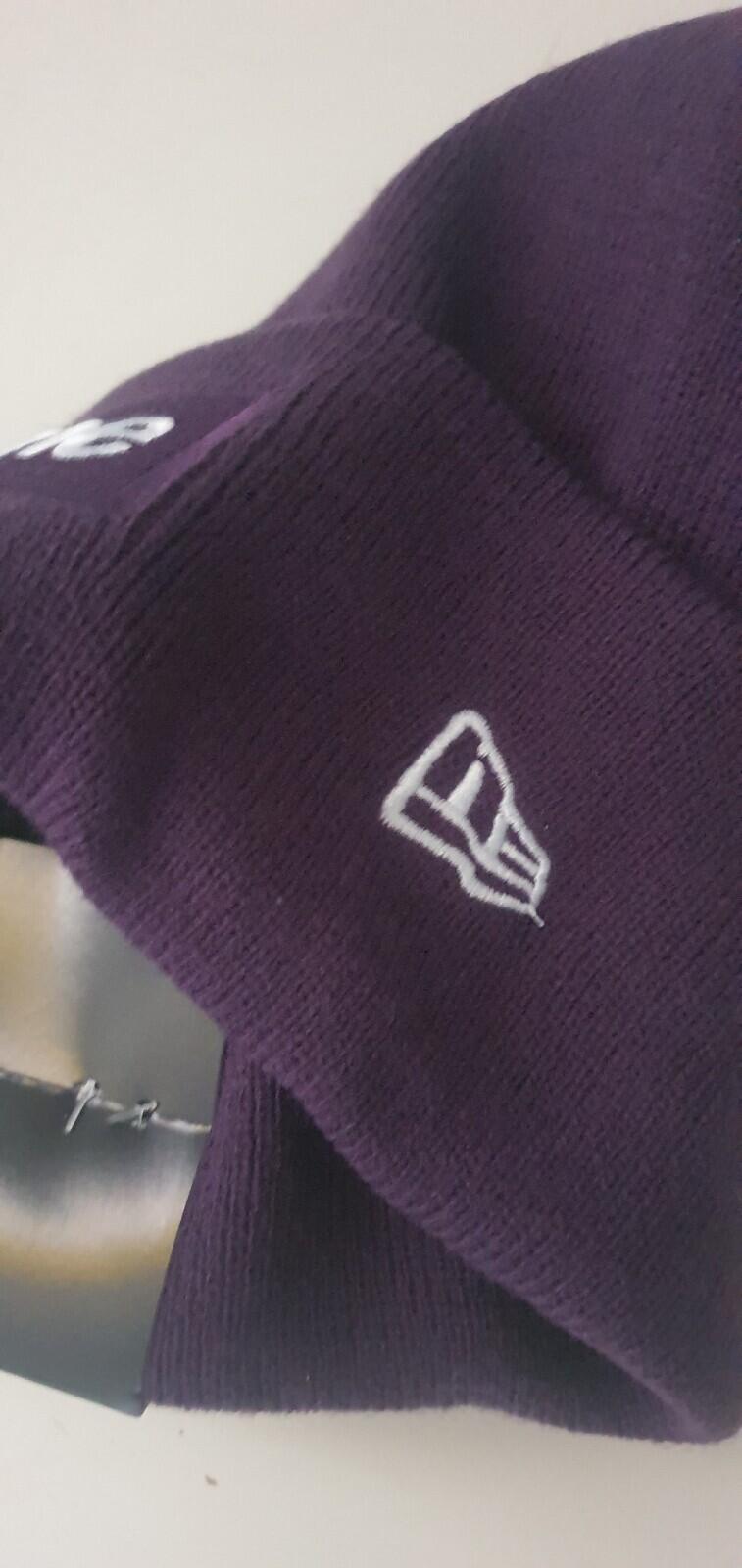 FW23 Supreme New Era box logo beanie Dark Purple New With Tag