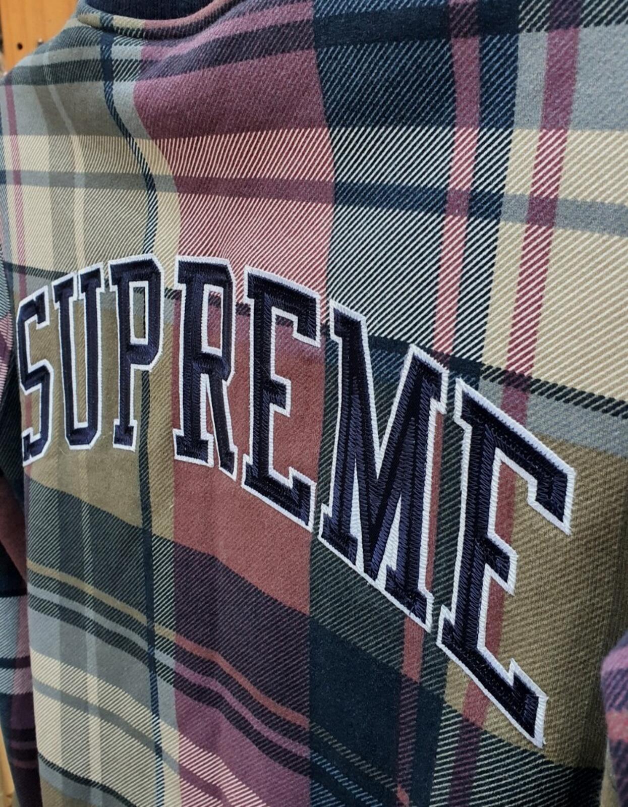 FW14 Supreme Plaid Varsity Jacket Size M