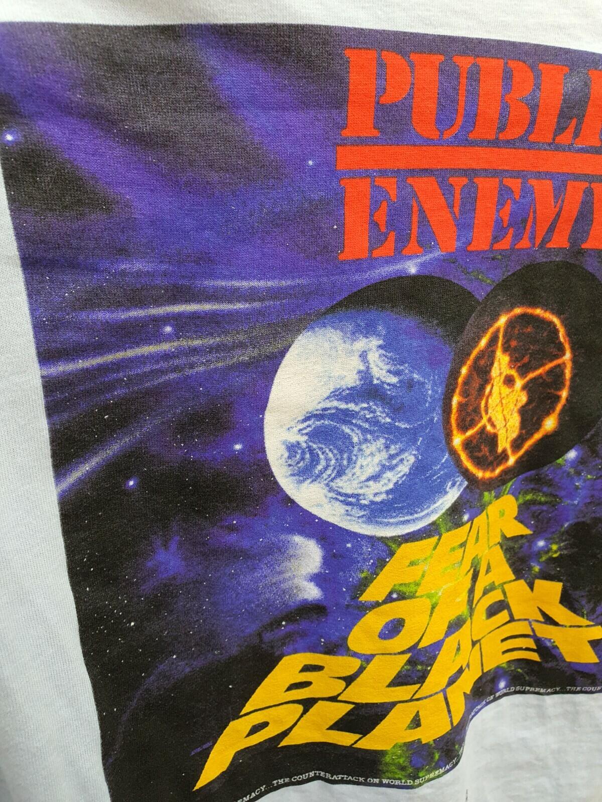 SS18 Supreme x Undercover x Public Enemy Counterattack Langarmshirt Hellblau Größe M