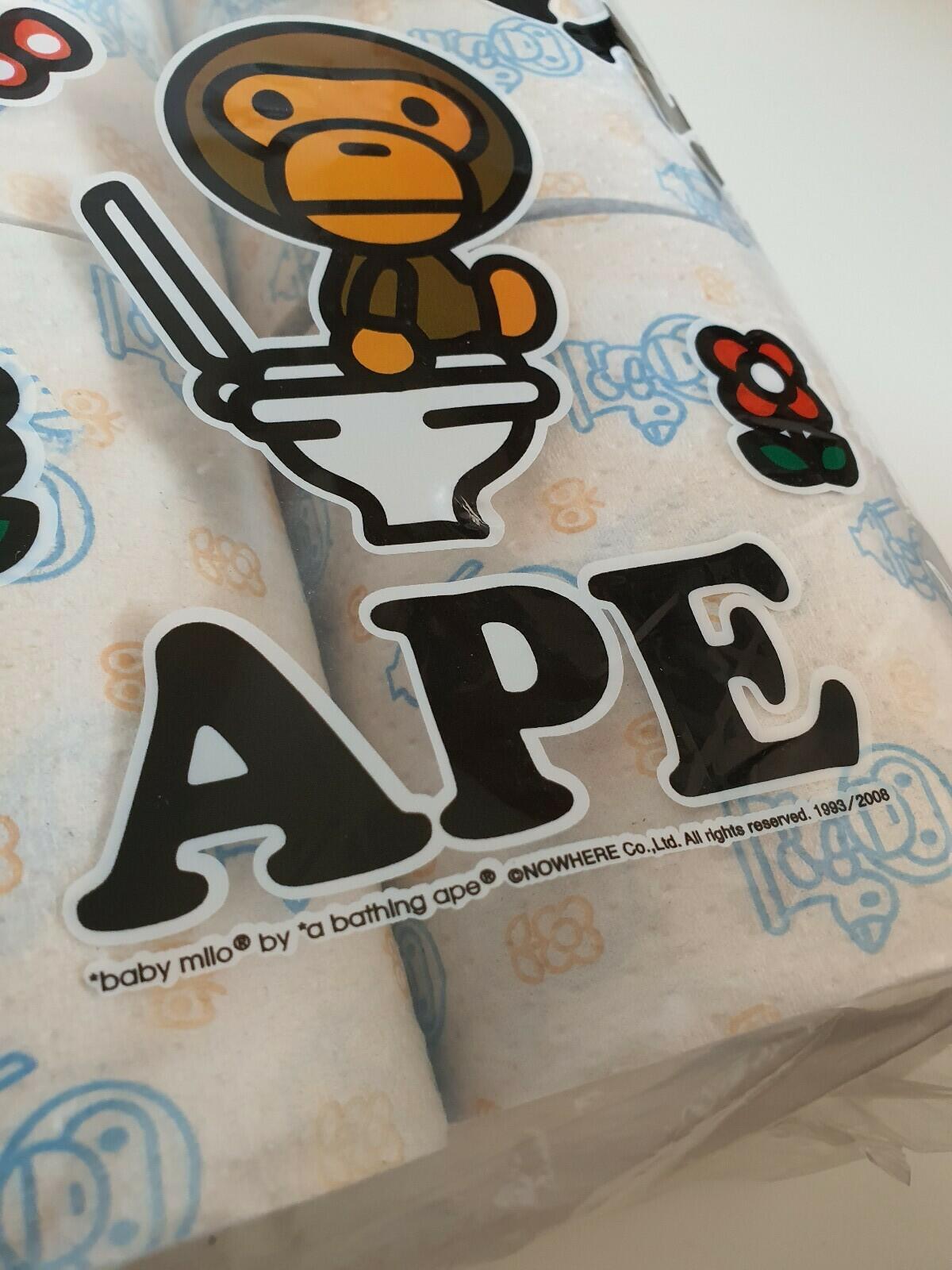 A BATHING APE 2007 Milo Toilettenpapierrollen BAPE (4 Rollen)