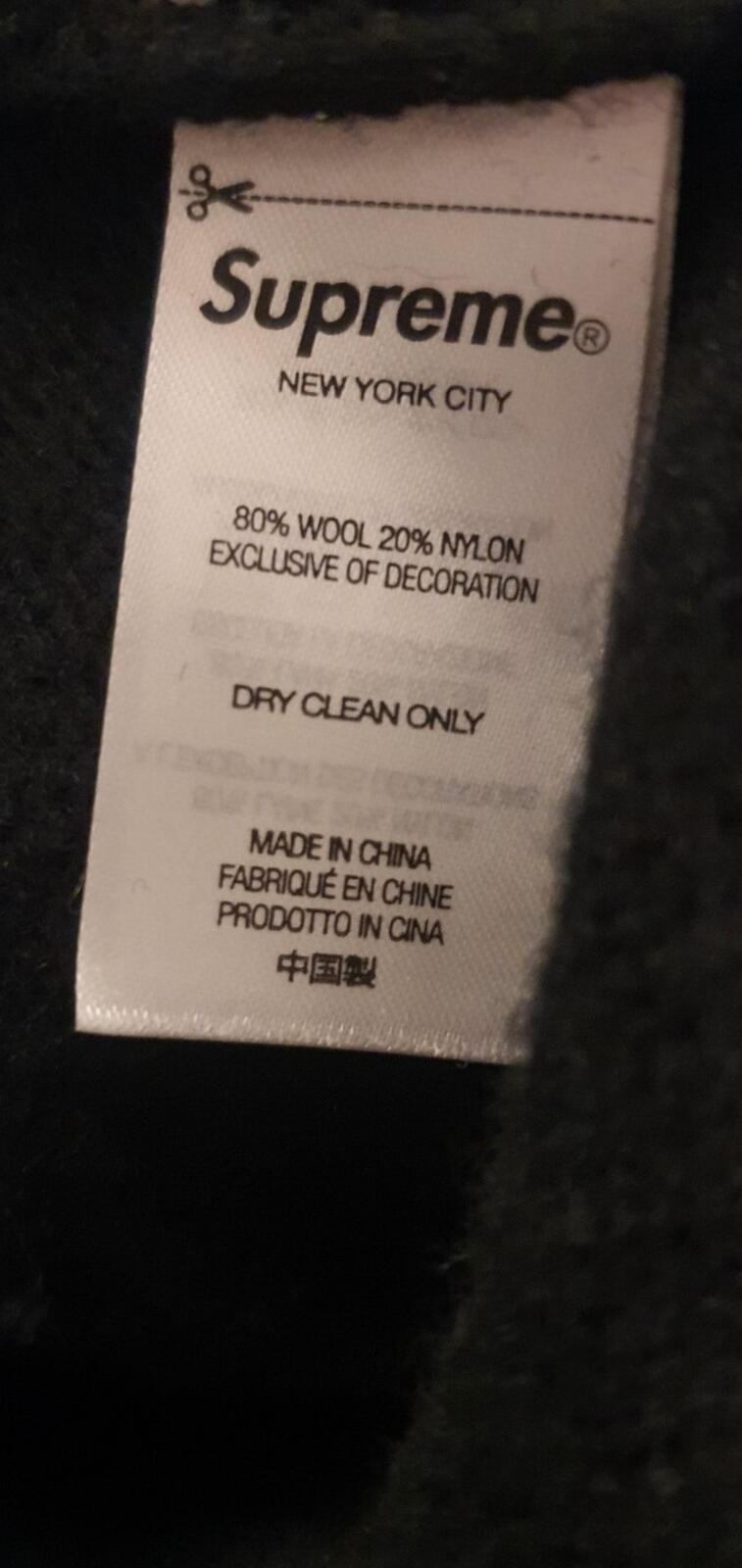 Sudadera de lana Supreme Doughboy FW22 negra talla S