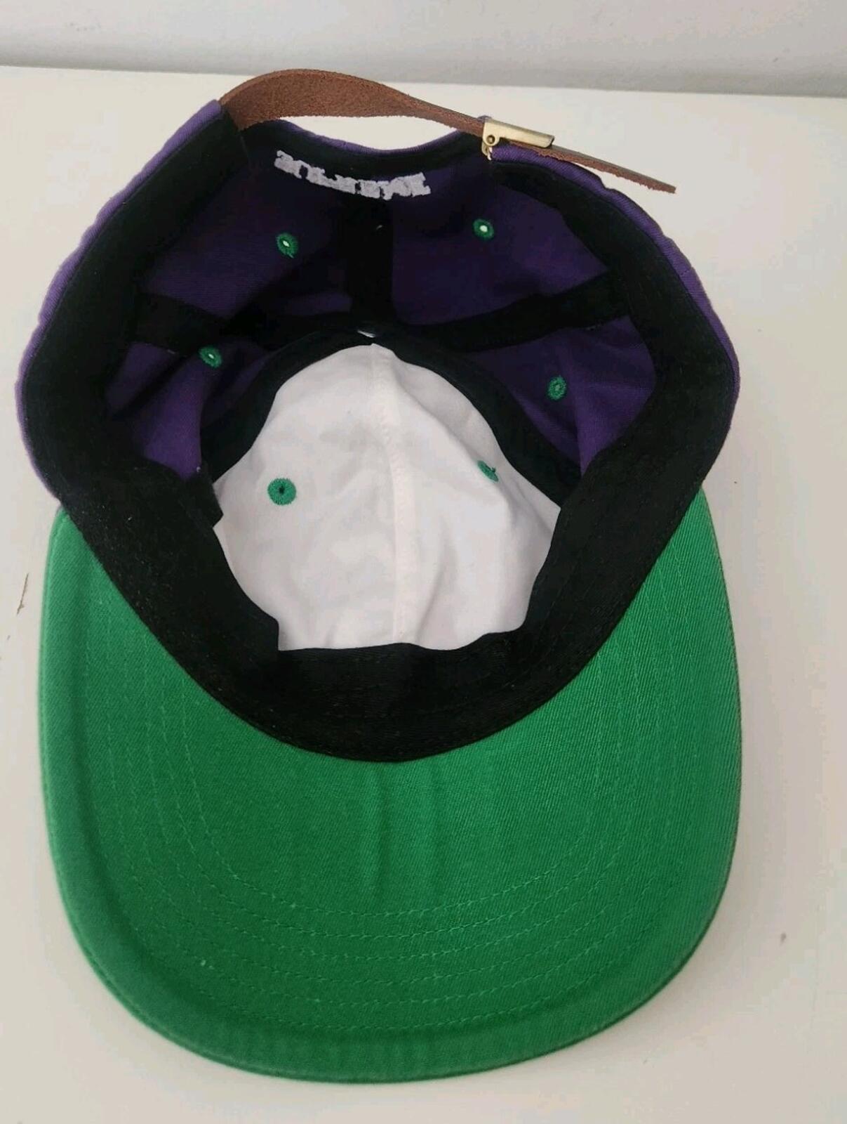SS16 Supreme 2-Tone Washed S Logo 6-panel Cap Purple Green