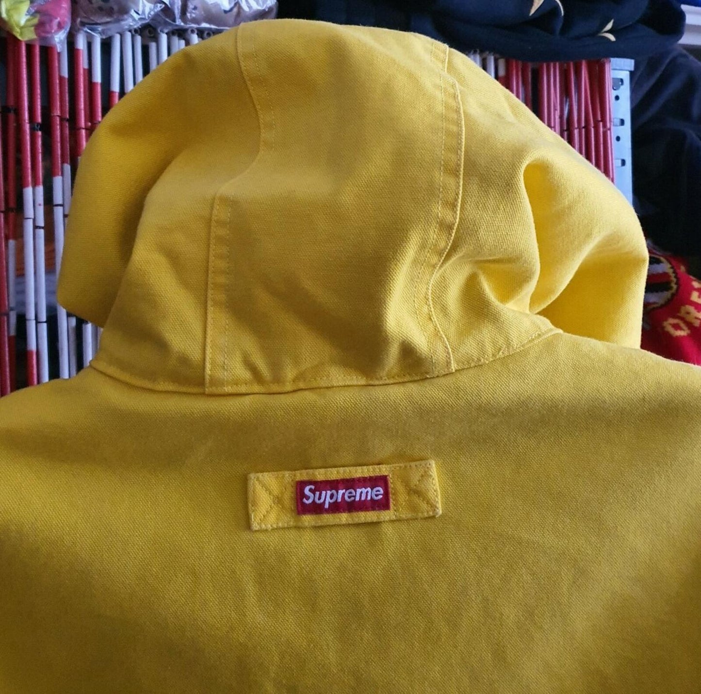 FW14 Supreme Firemans coat Yellow Jacket size XL fire Very rare New with tag
