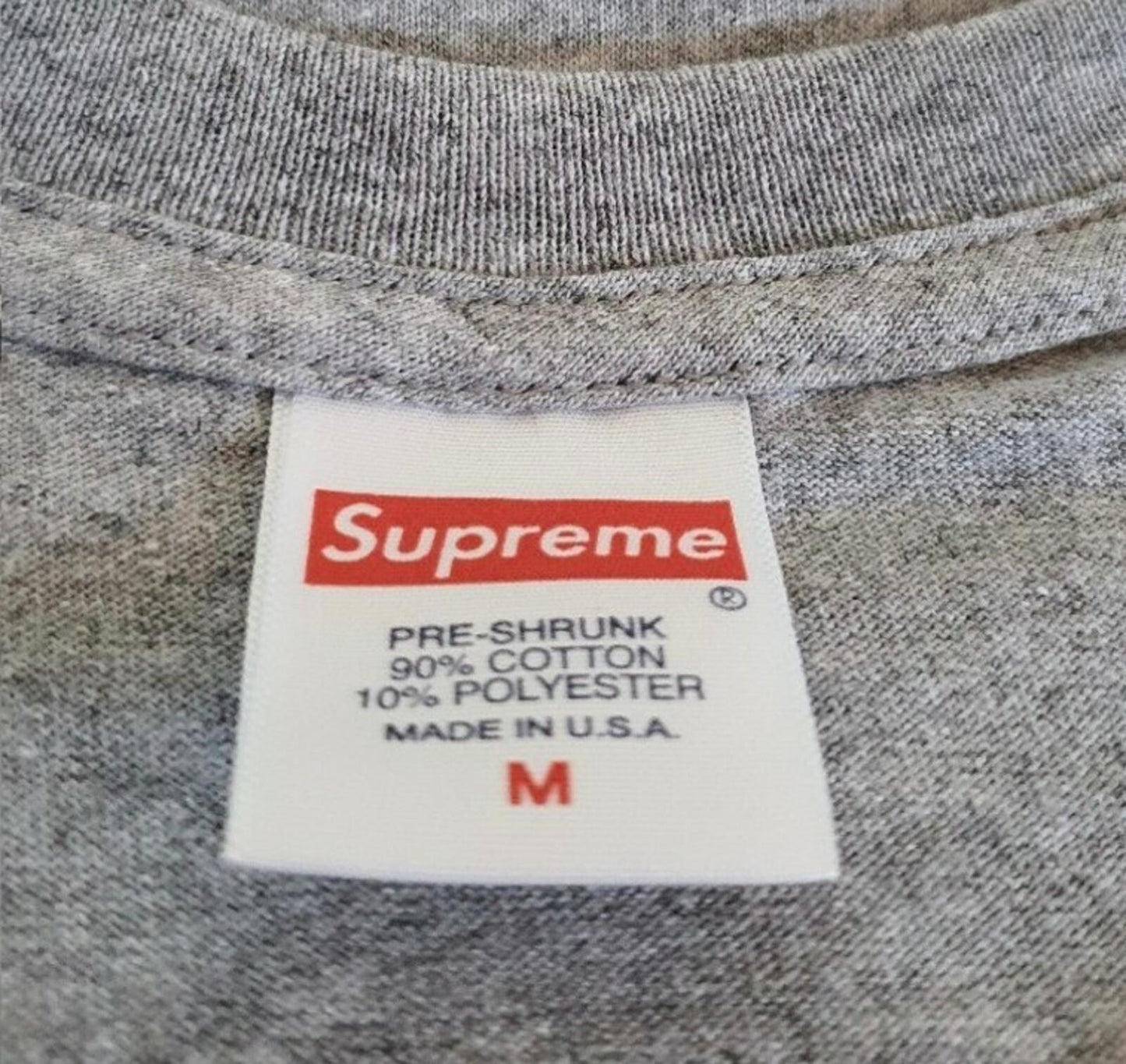 SS20 Supreme Dinosaur tee Size M medium heather grey T-shirt New