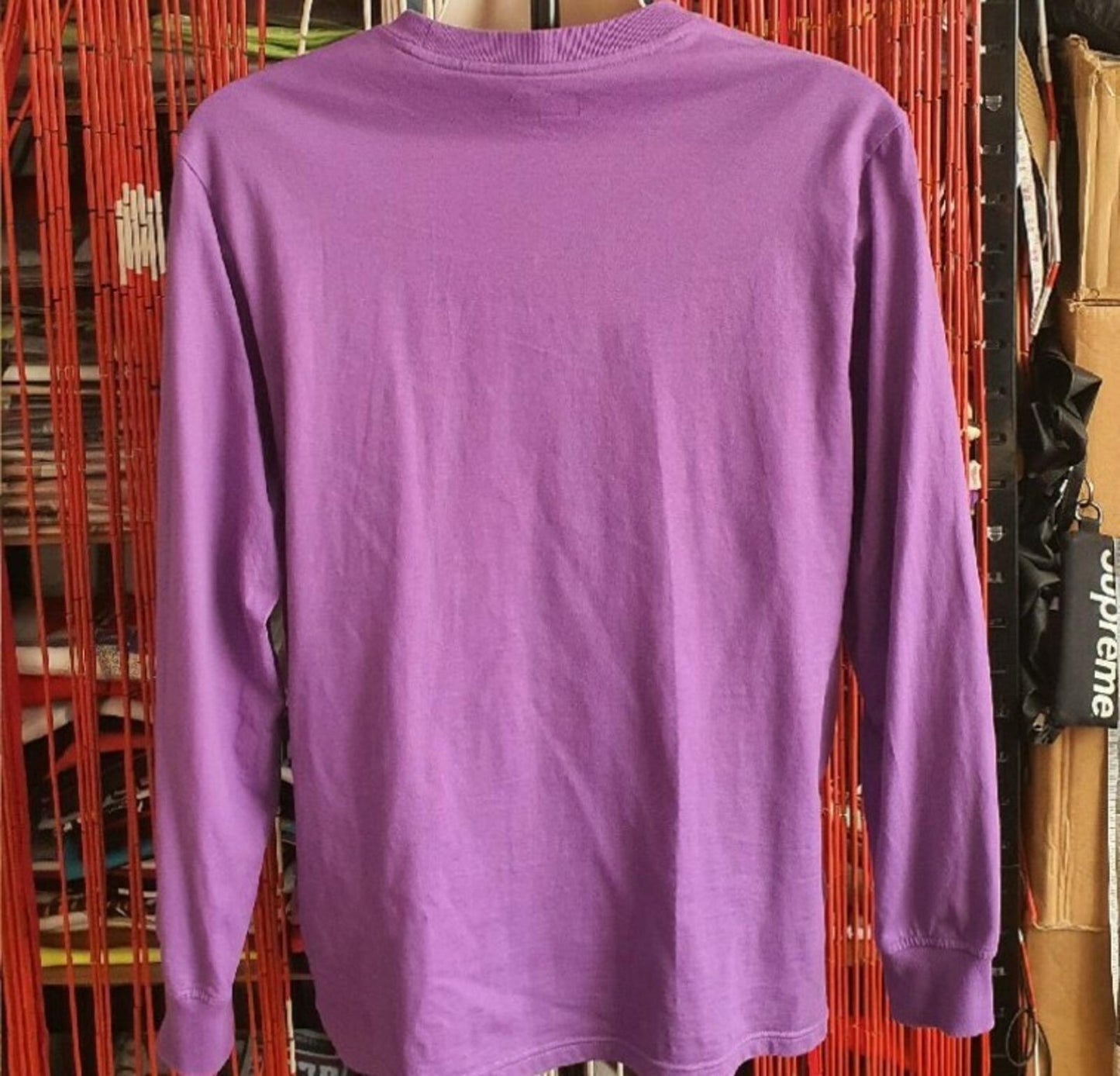SS19 Supreme Flags L/S Top Violet Size M