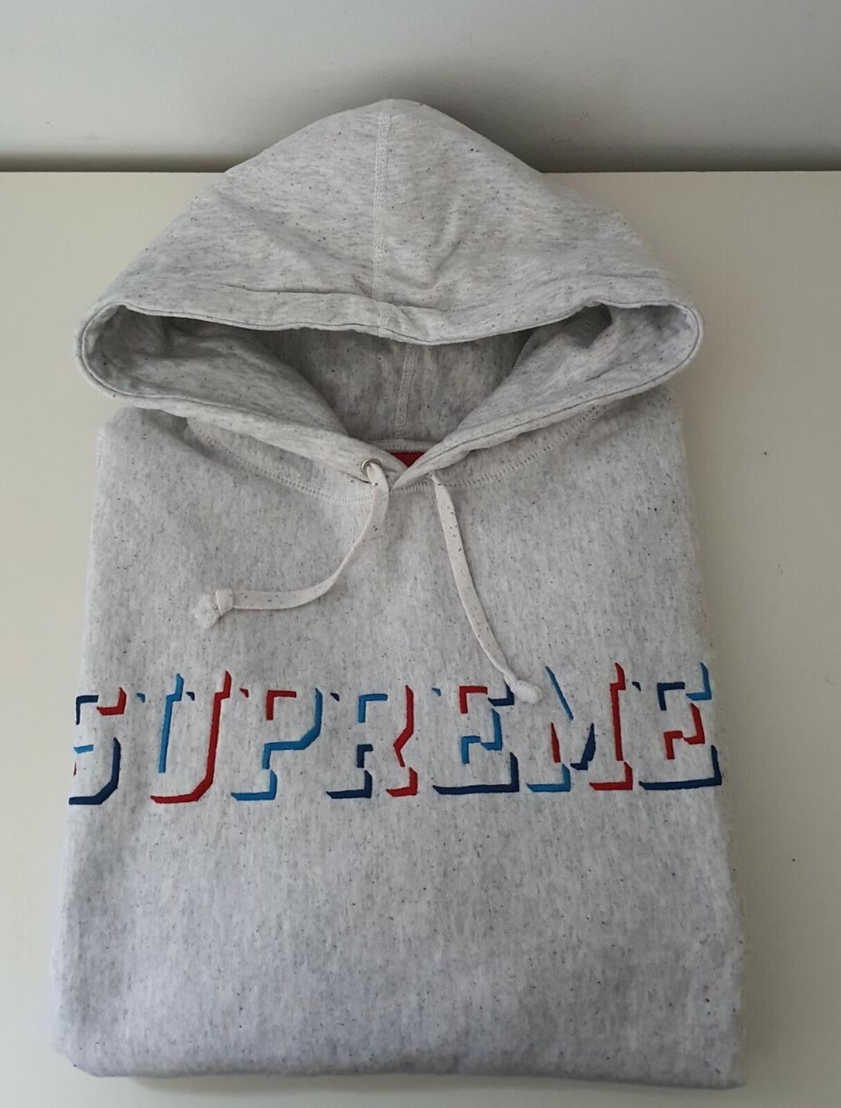 Sudadera con capucha Supreme Drop Shadow FW20 Gris Brezo Talla M