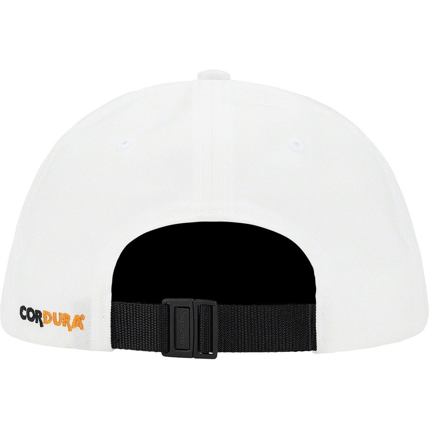 SS20 Supreme Cordura Small Box 6-Panel hat white cap water resistant nylon