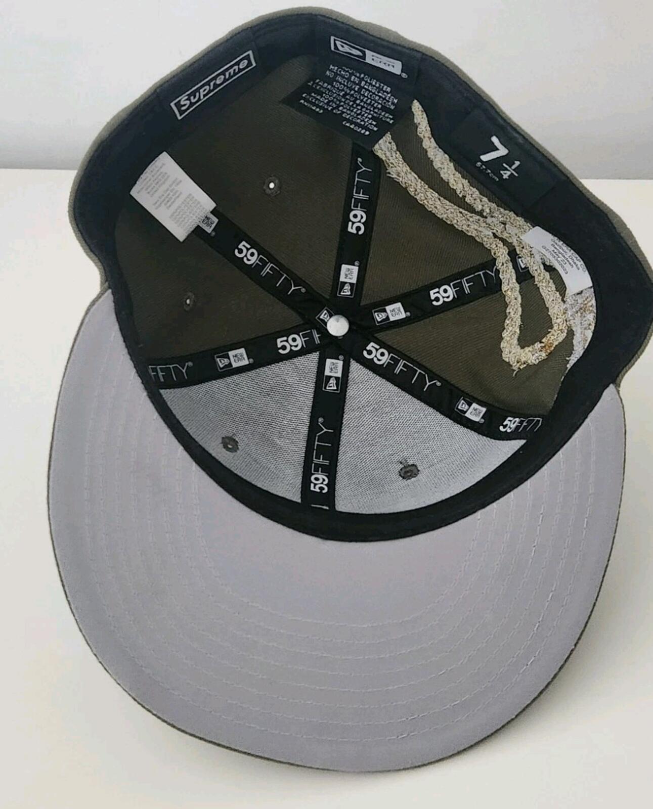 FW23 Supreme Jesus Piece S Logo New Era 59Fifty Hat Olive Size 7 1/4