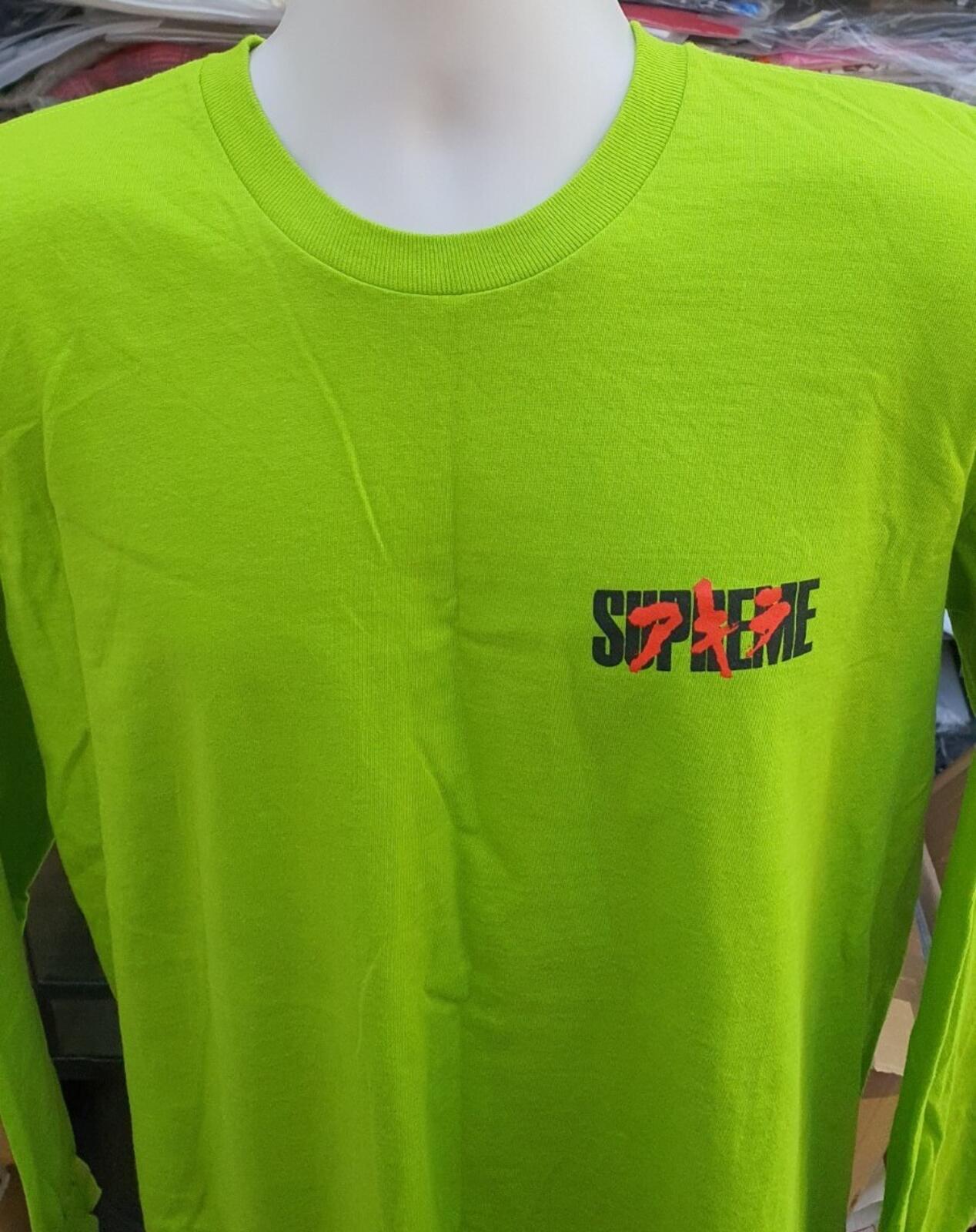 FW17 Supreme x Akira Neo-Tokyo L/S Tee Lime Size M Anime