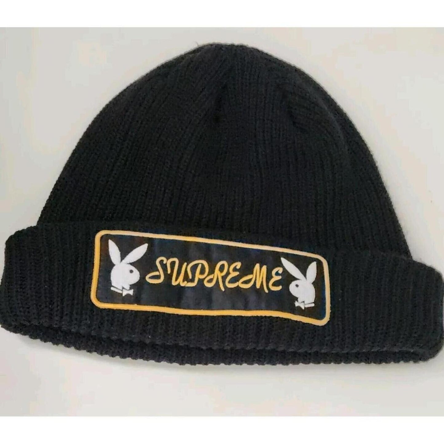 FW16 Supreme x Playboy Patch Beanie Black