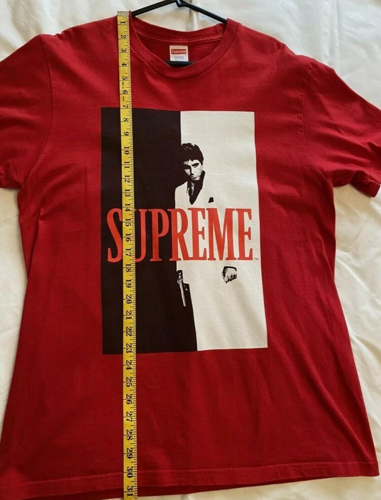 FW17 Supreme x Scarface Split Tee Red Size L