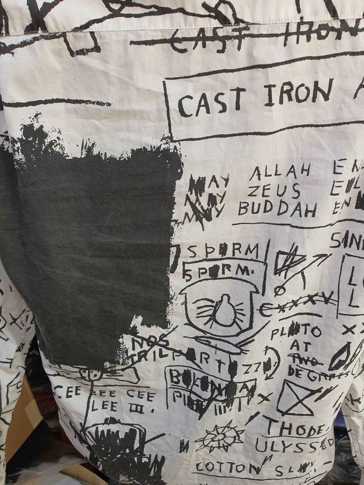 FW13 Supreme x Jean Michel Basquiat Hemd Weiß Größe S