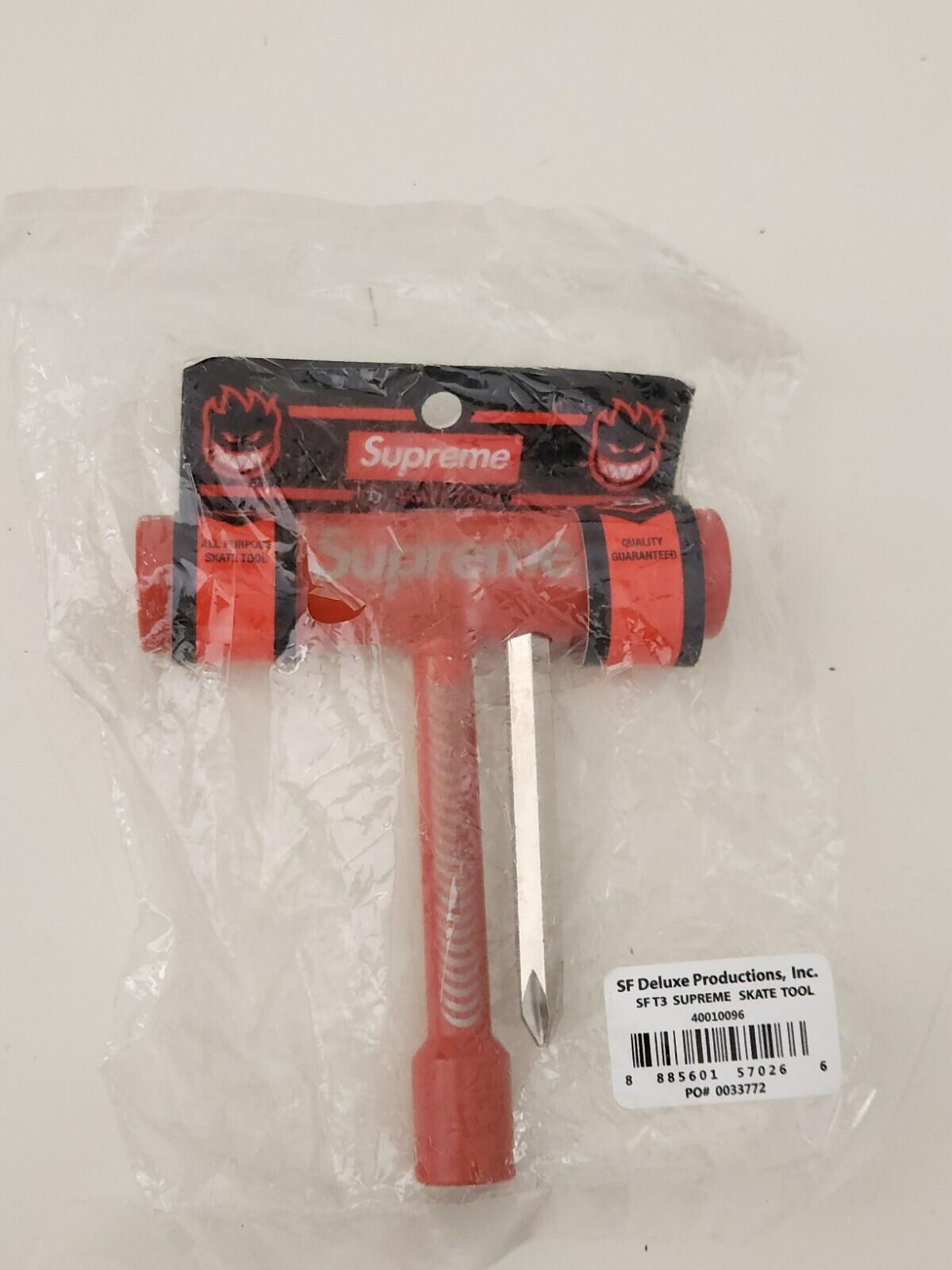 SS18 Supreme x Spitfire skate tool New Red Accessory Phillips Allen Key