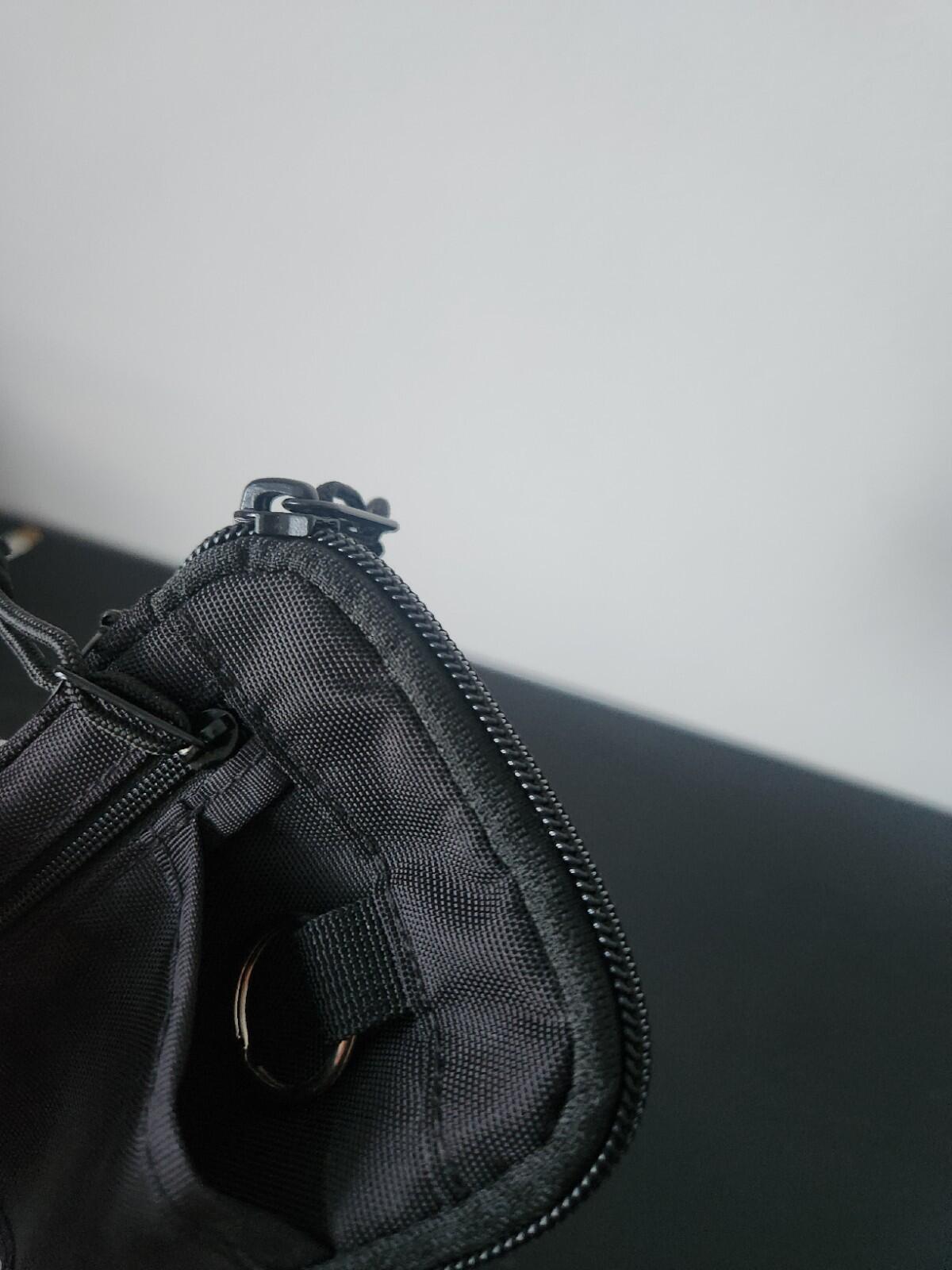 FW19 Supreme schwarze kleine Reißverschlusstasche aus Cordura-Nylon, wasserabweisende Geldbörse, neu