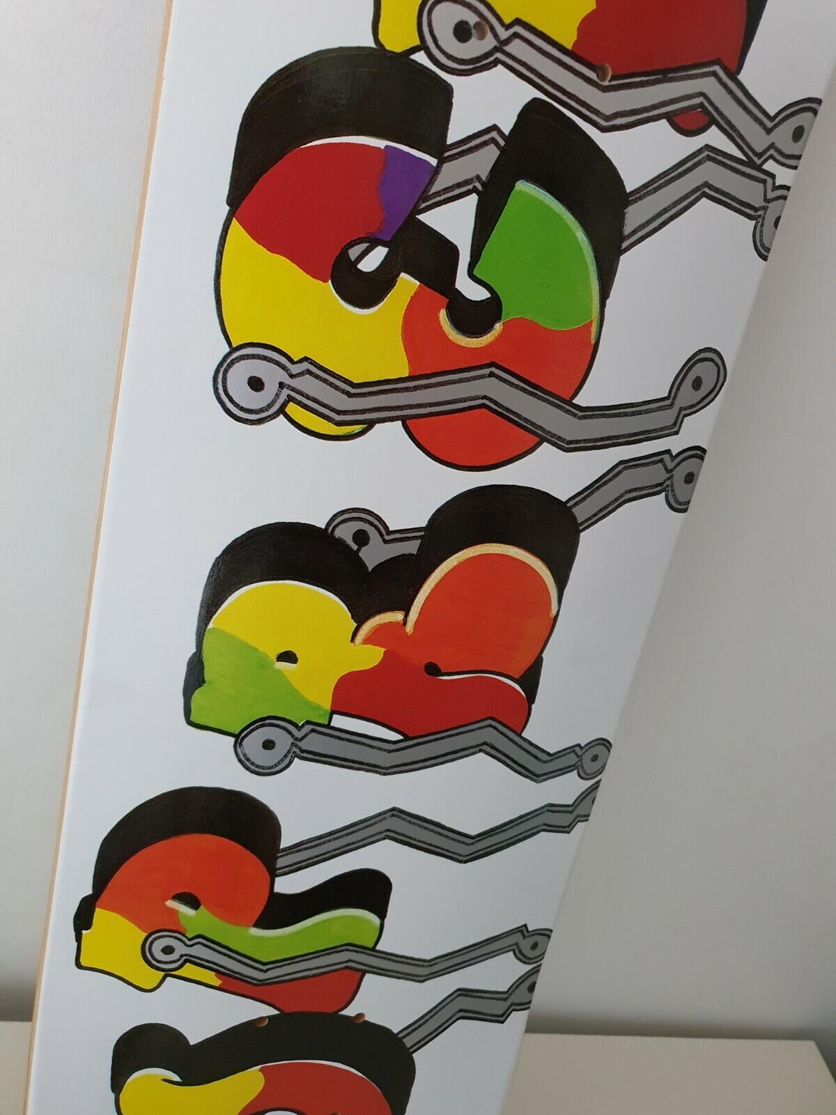 FW16 Supreme Blade Whole Car Skateboard Deck White Skate Accessory