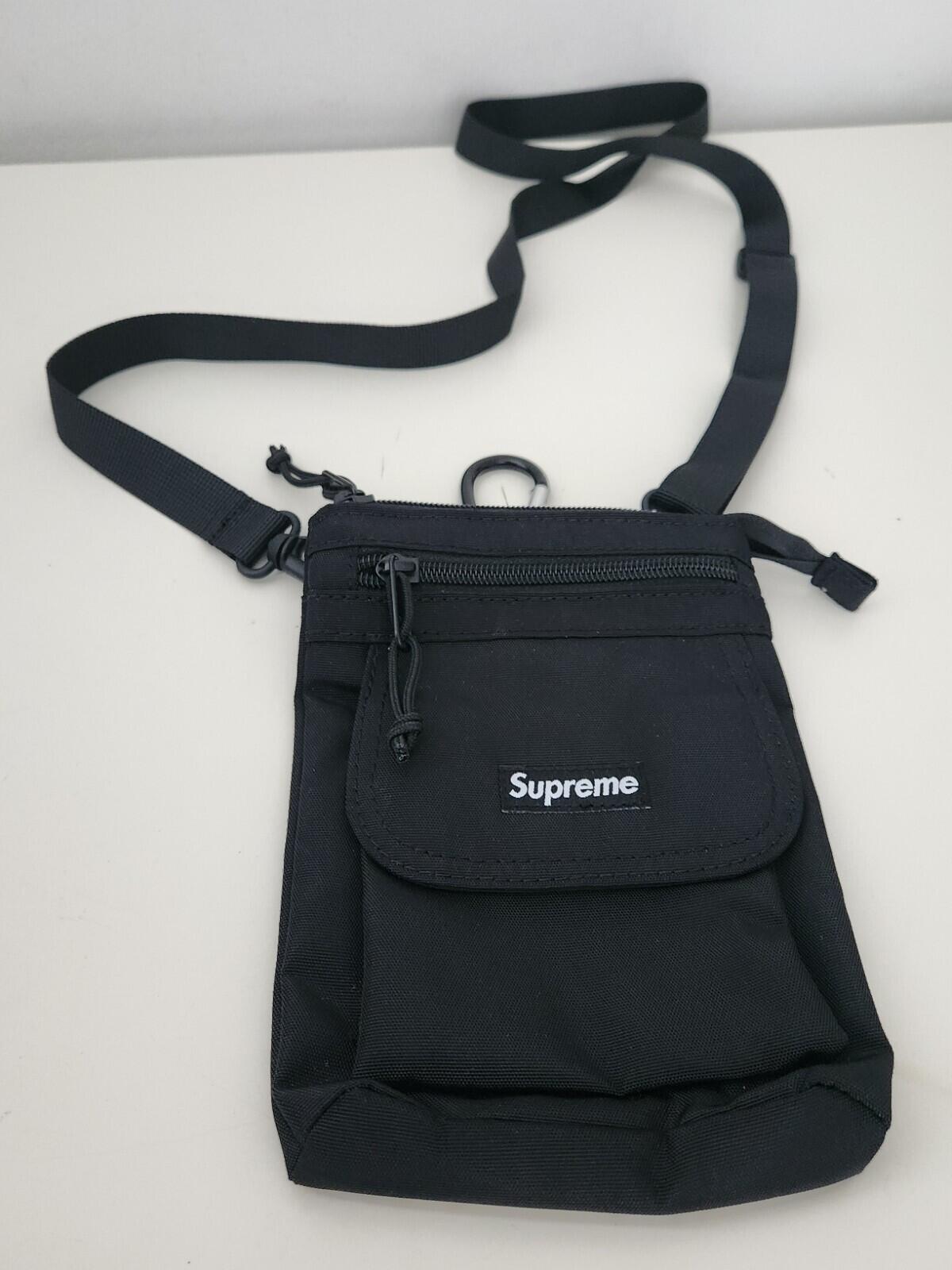 FW19 Supreme shoulder bag neck utility pouch Cordura nylon black water resistant