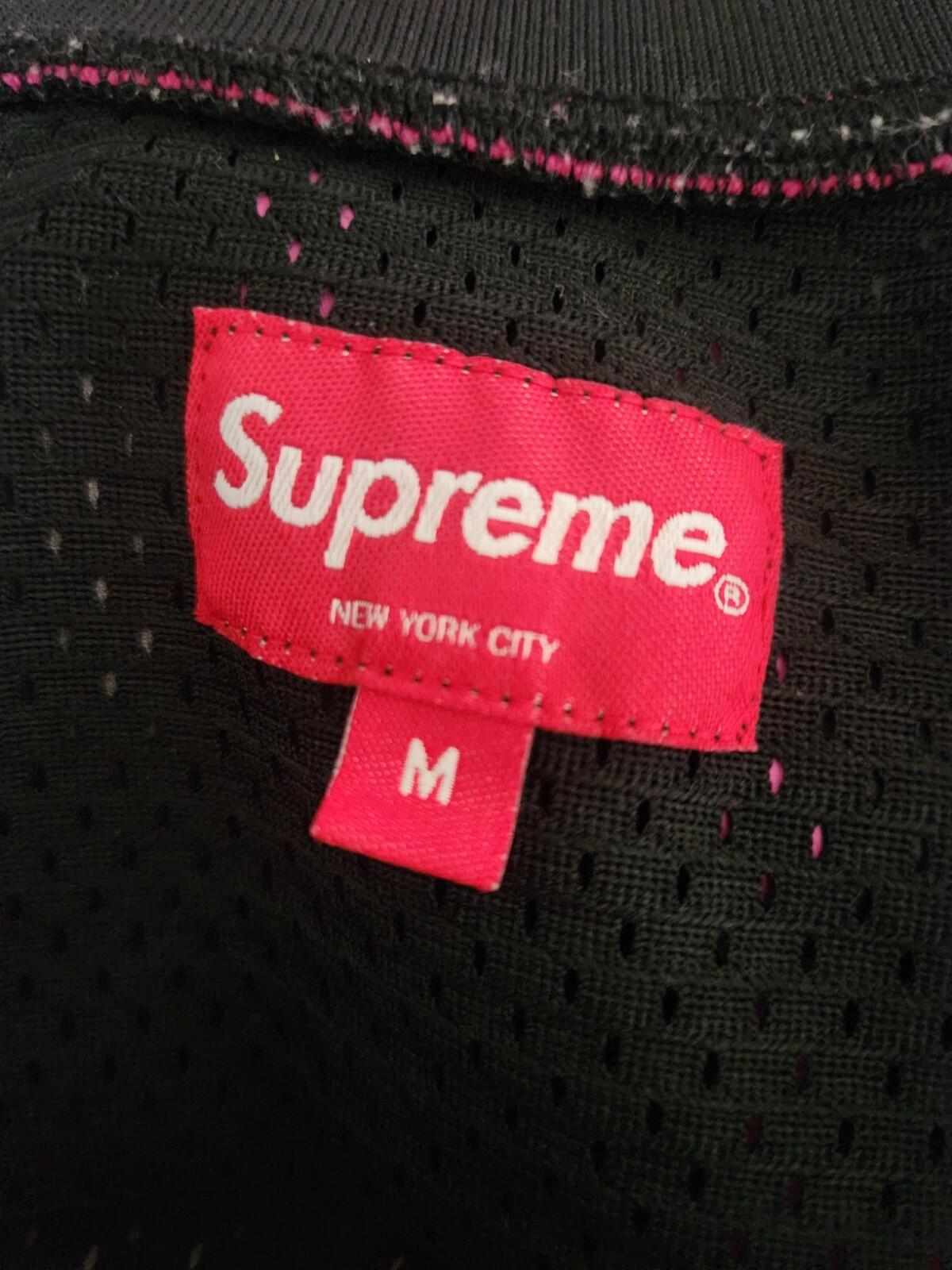 SS19 Supreme Rhinestone basketball jersey M medium Black sleeveless tank top