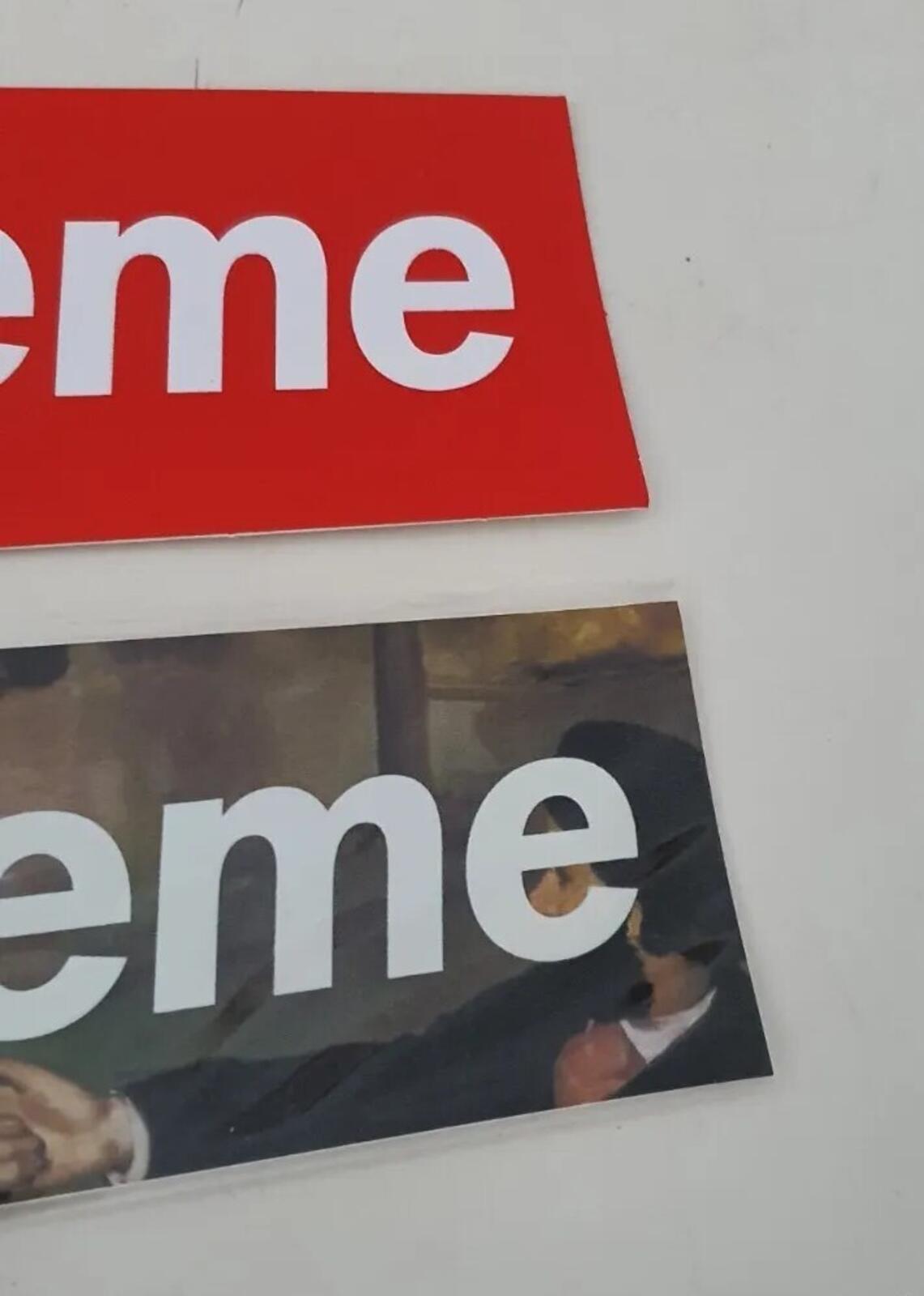 SS14 Supreme Le Bain pegatina de logotipo en caja vintage 2014 en funda protectora 1x Raro