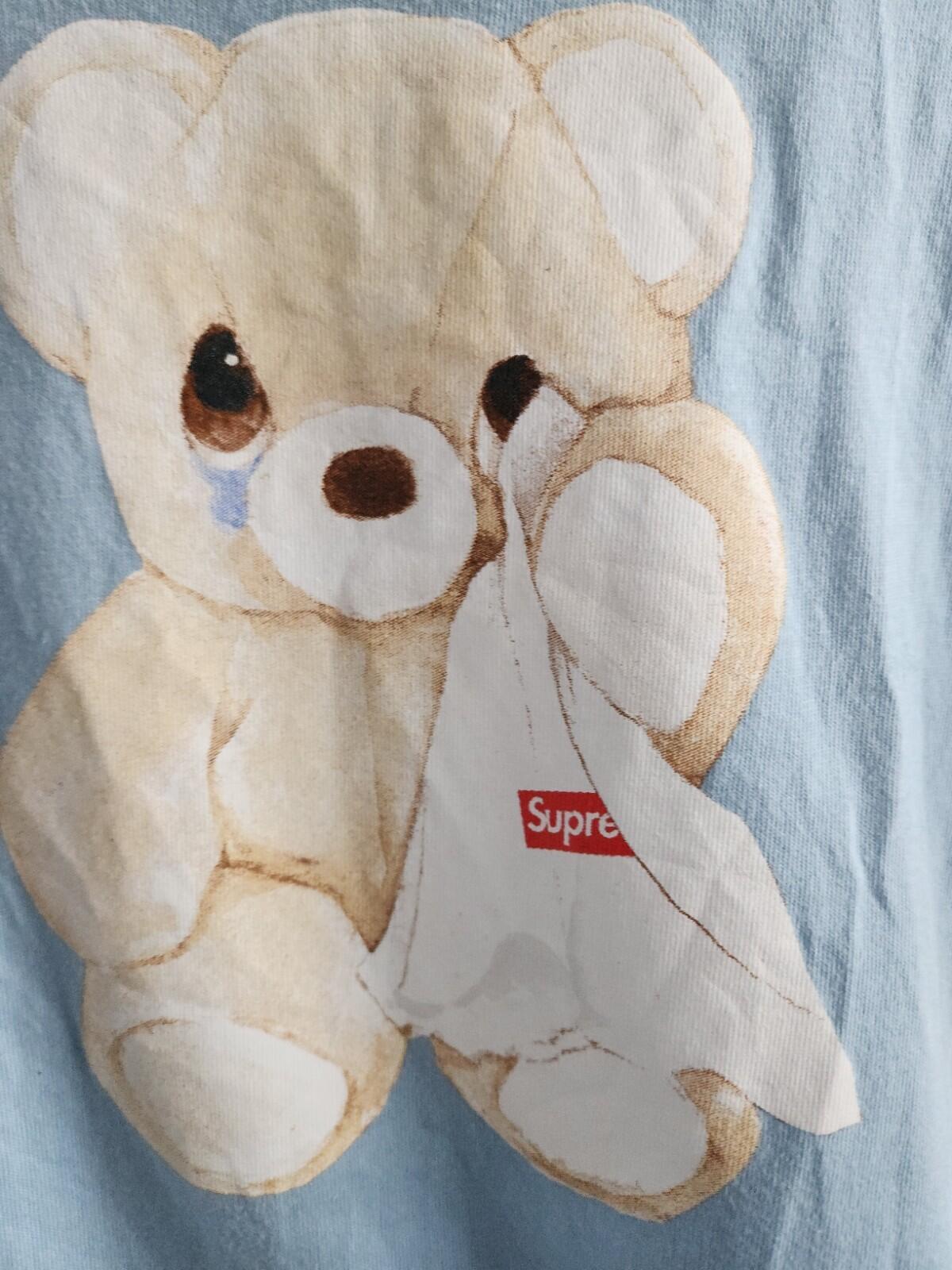 Camiseta SS25 Supreme Bear Powder Blue Talla S Pequeña