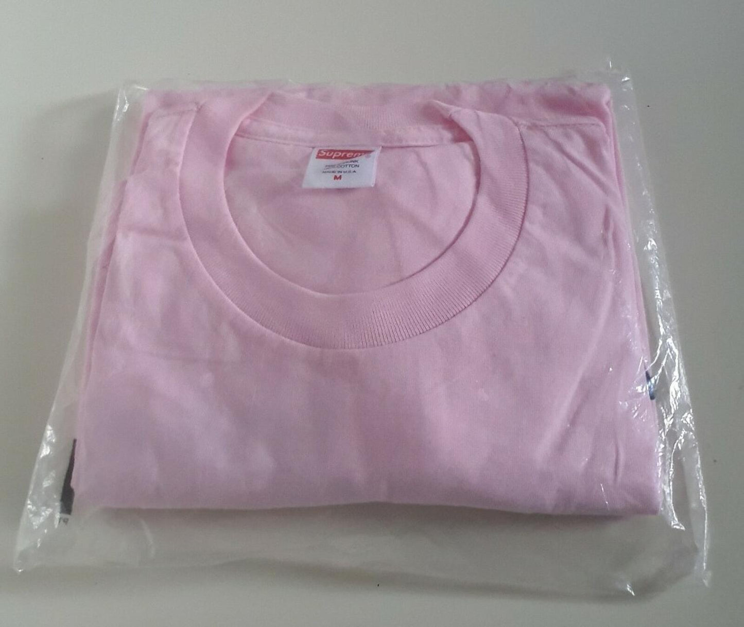 FW19 Supreme Money Power Respect camiseta rosa claro talla M
