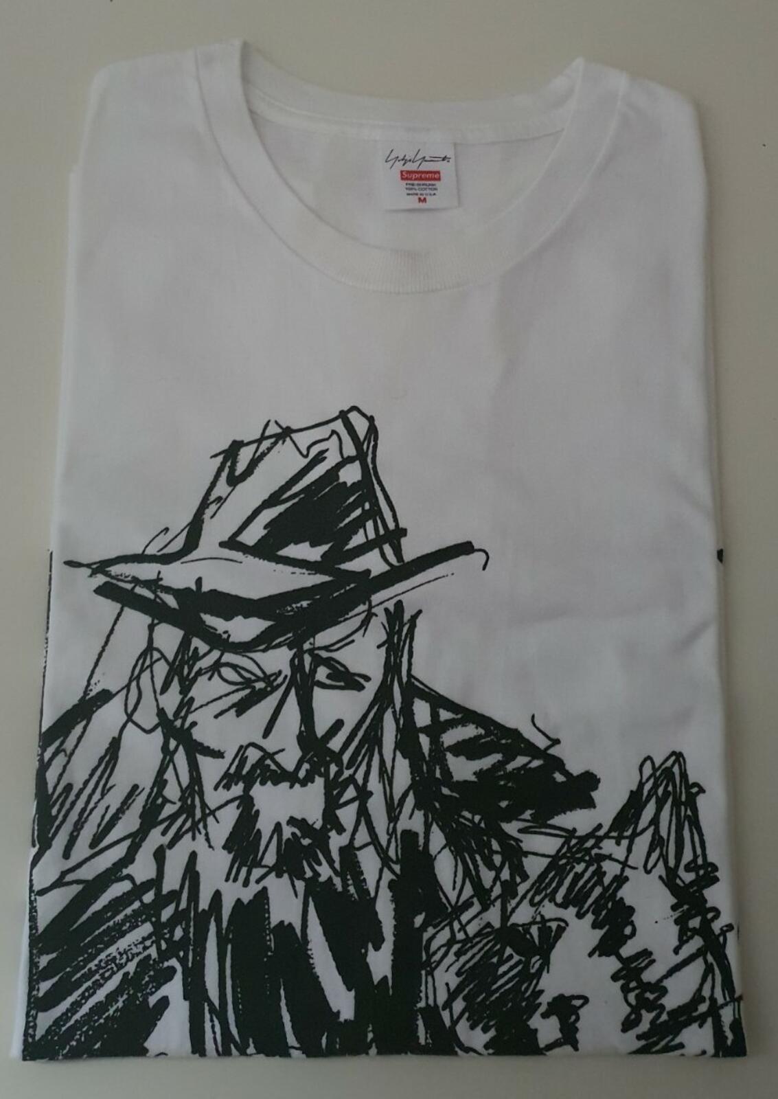 FW20 Supreme Yohji Yamamoto Portrait tee white T-shirt M medium YuukaAsakura