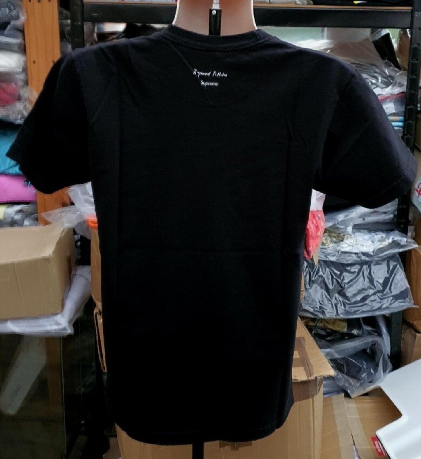 FW14 Supreme x Raymond Pettibon Bang tee black T-shirt