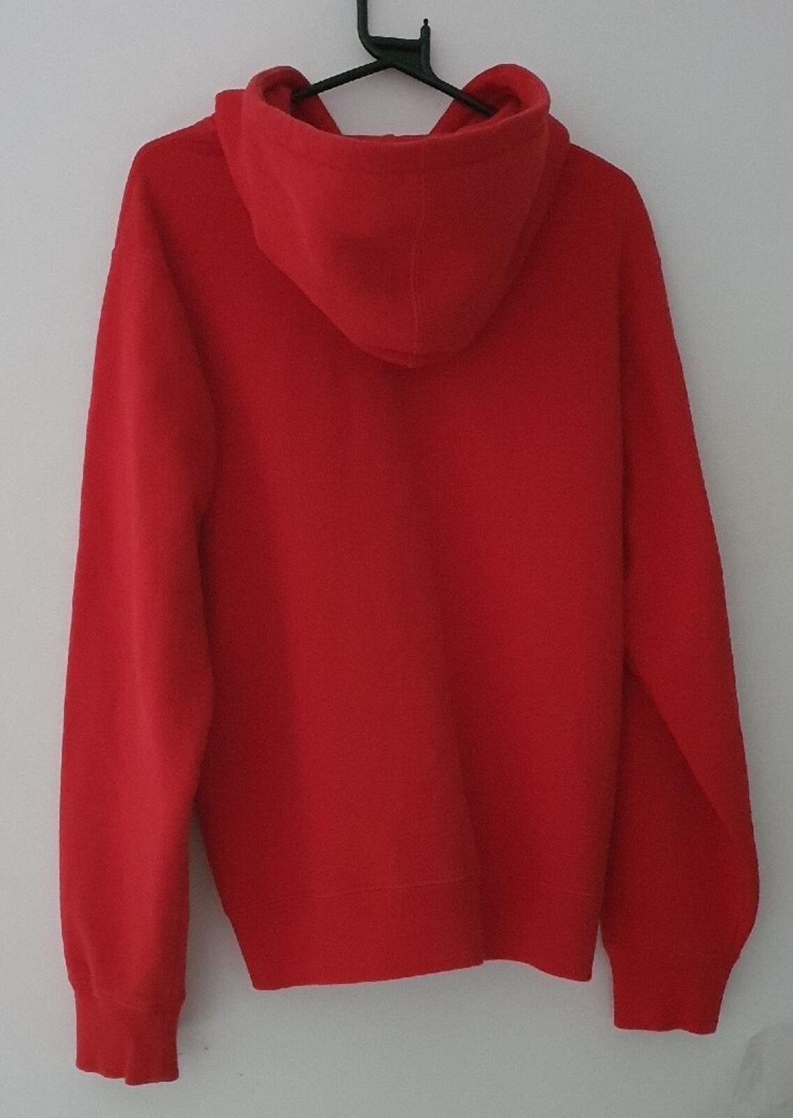 SS18 Supreme World Famous Zip Up Hooded Sweatshirt Red Size M