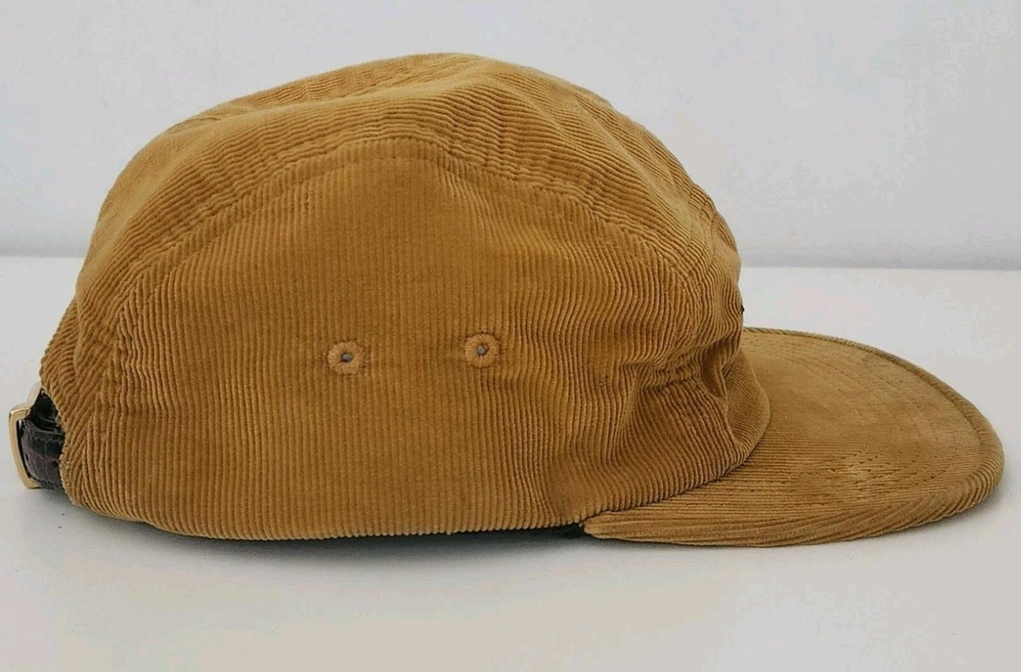 FW13 Supreme Croc Strap Camp Cap Mustard Corduroy