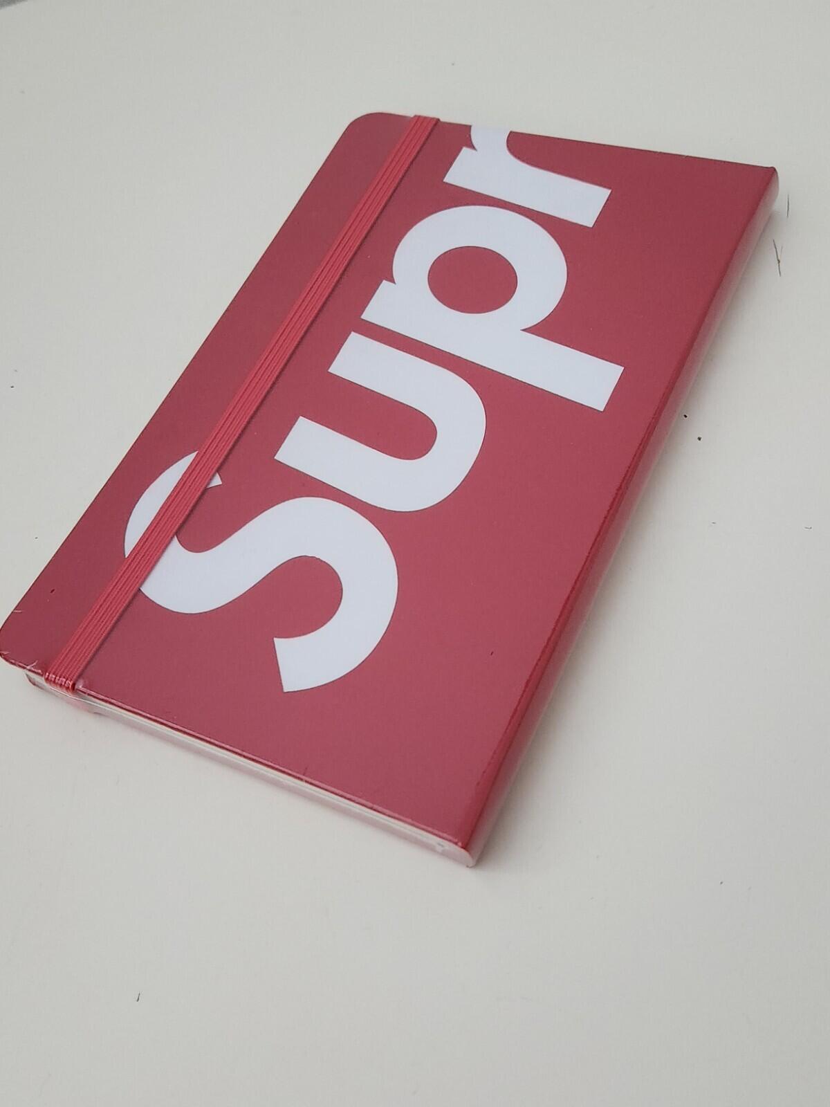 FW24 Supreme x Moleskine Notizbuch Large Notizblock Buch Tagebuch neu ungeöffnet Rot