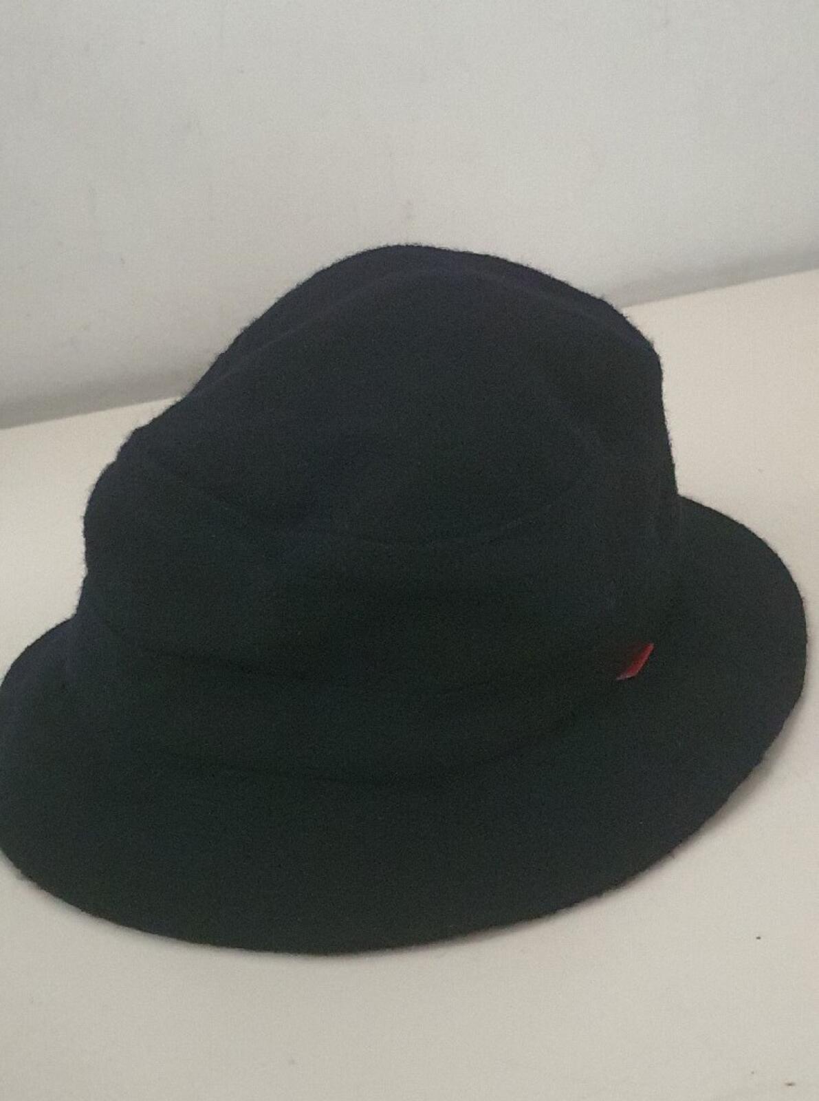 FW14 Supreme Loro Piana Wool Herringbone Crusher Größe S/M Navy Fischerhut Selten