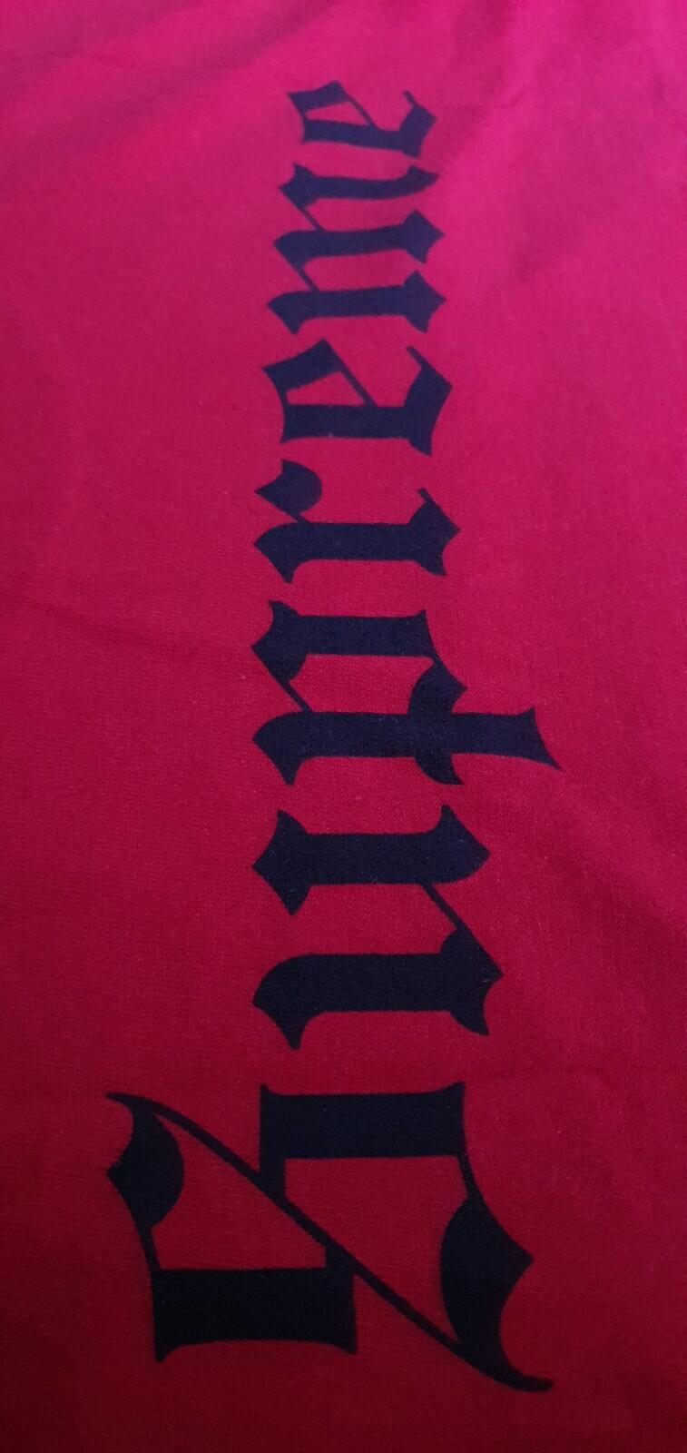 FW16 Supreme x Slayer South Of Heaven tee red M medium T-shirt
