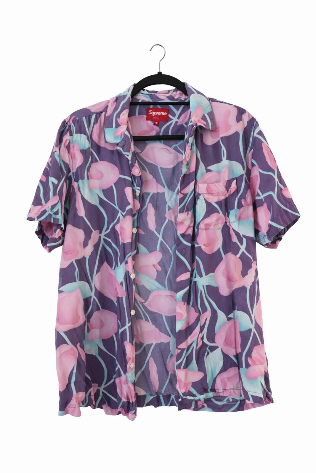 SS18 Supreme Lily Rayon Shirt Purple Size M