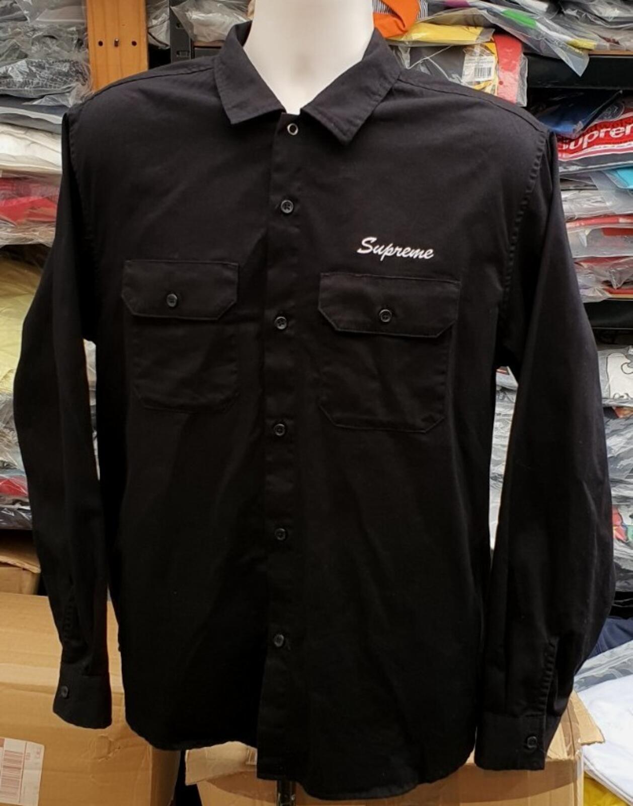 Camisa de trabajo Supreme Mary SS22 negra talla M Mediana