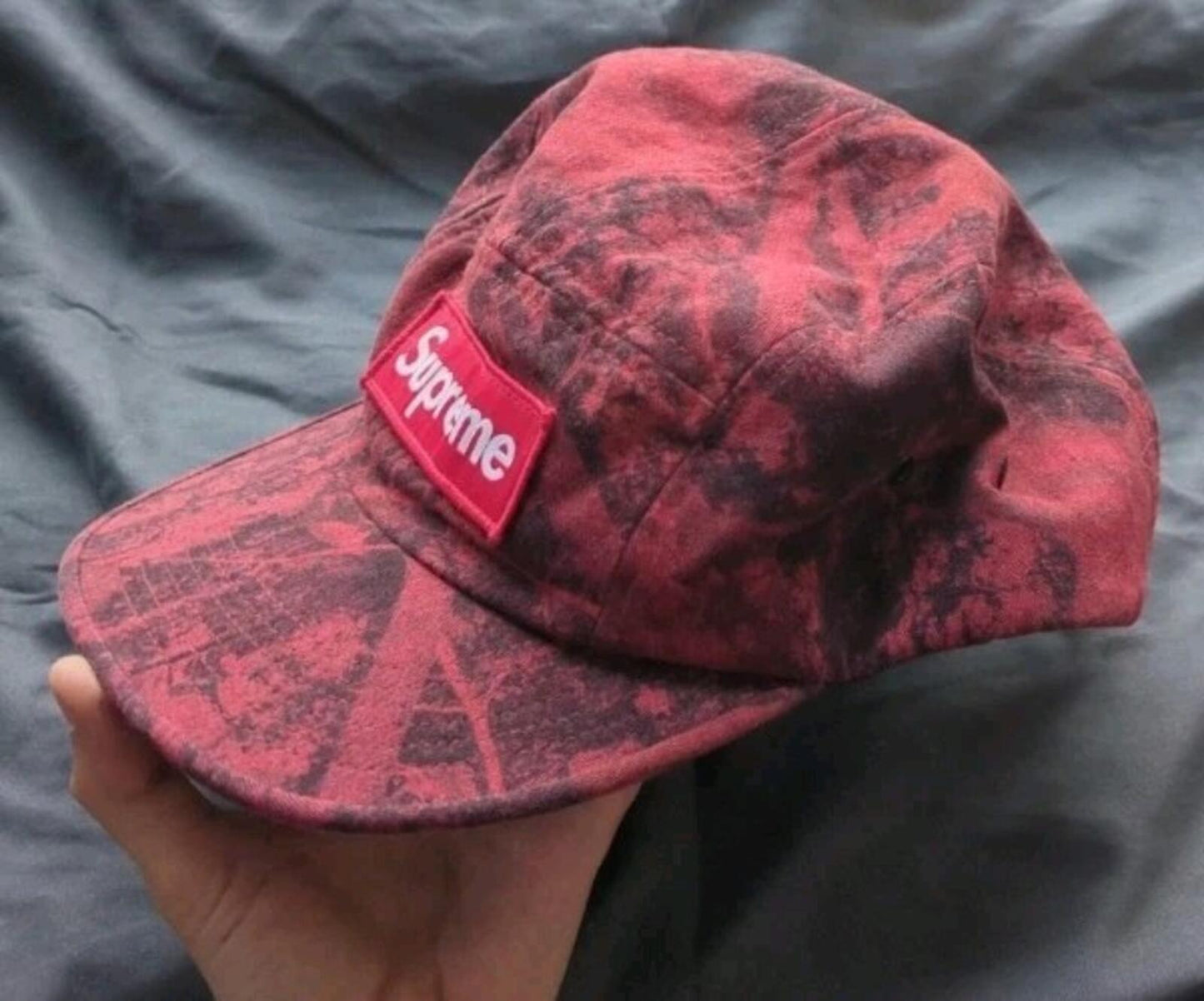 Gorra de campamento Supreme True Timber FW15 roja
