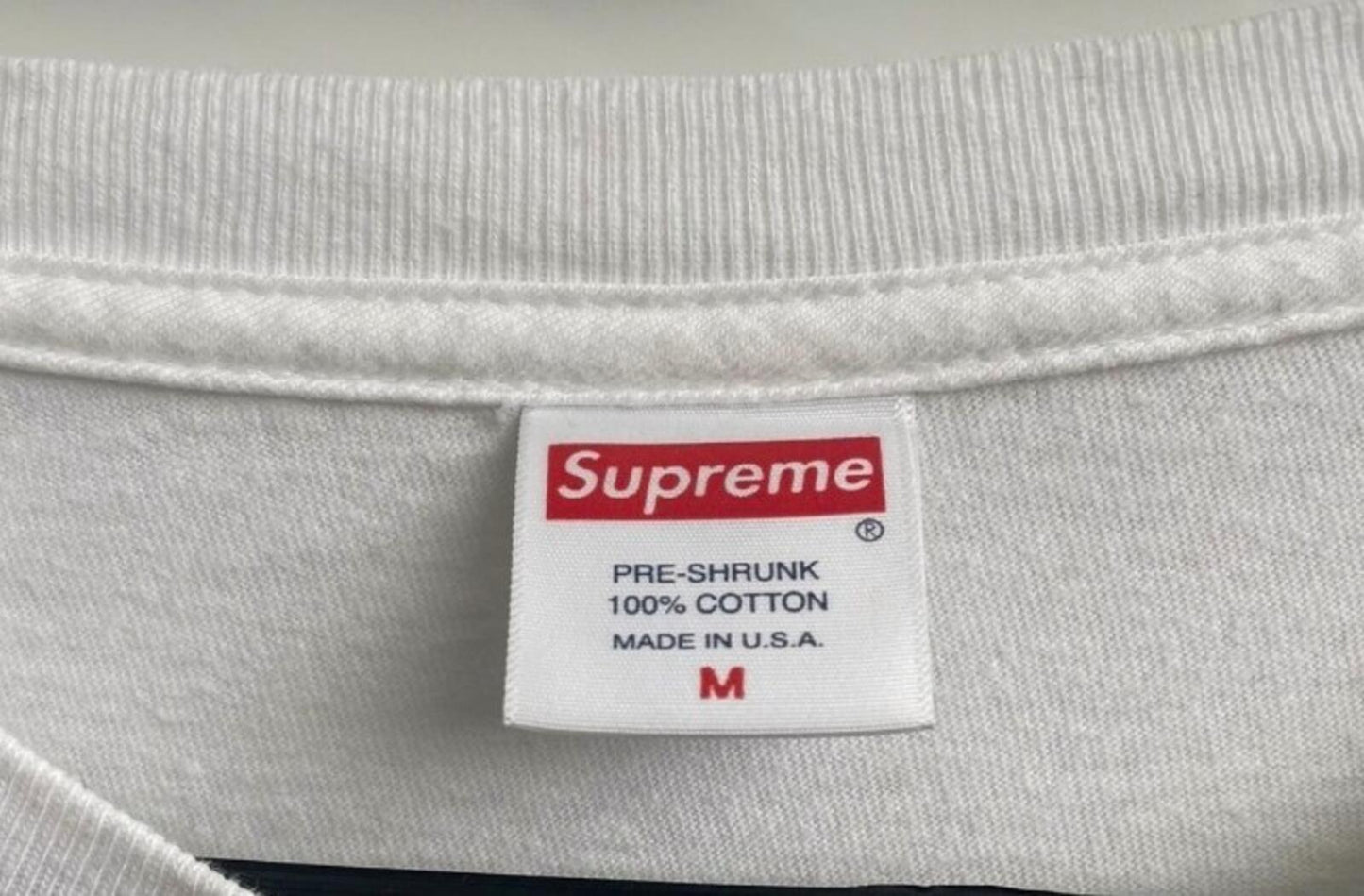 FW17 Supreme x Independent Old English white tee size M medium T-shirt