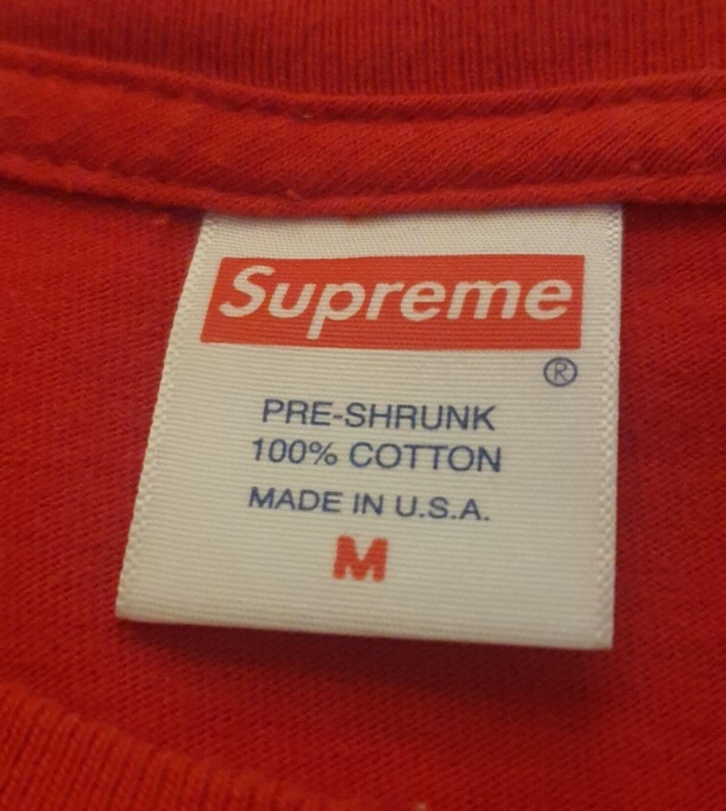 FW19 Supreme Mary J. Blige red Tee size M medium T-shirt American Singer