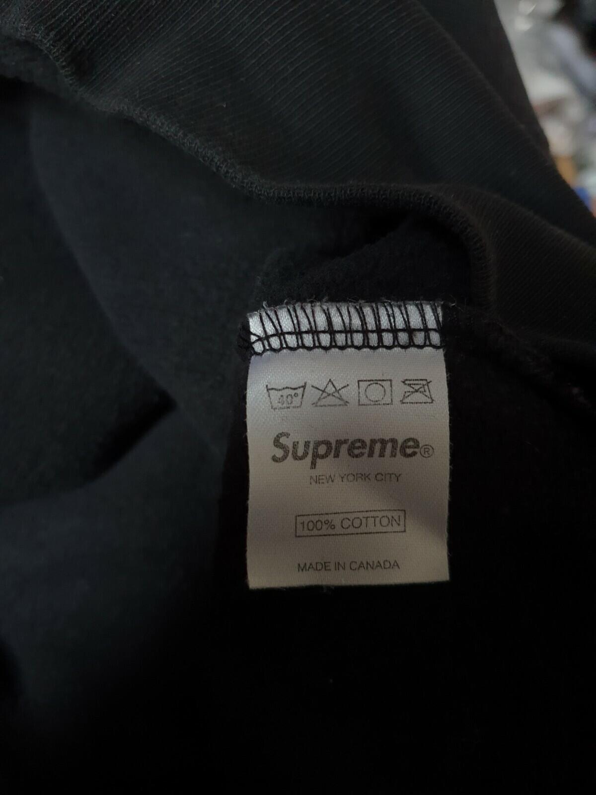 SS09 Supreme Malcolm McLaren Keith Haring Kapuzenpullover Schwarz Größe L