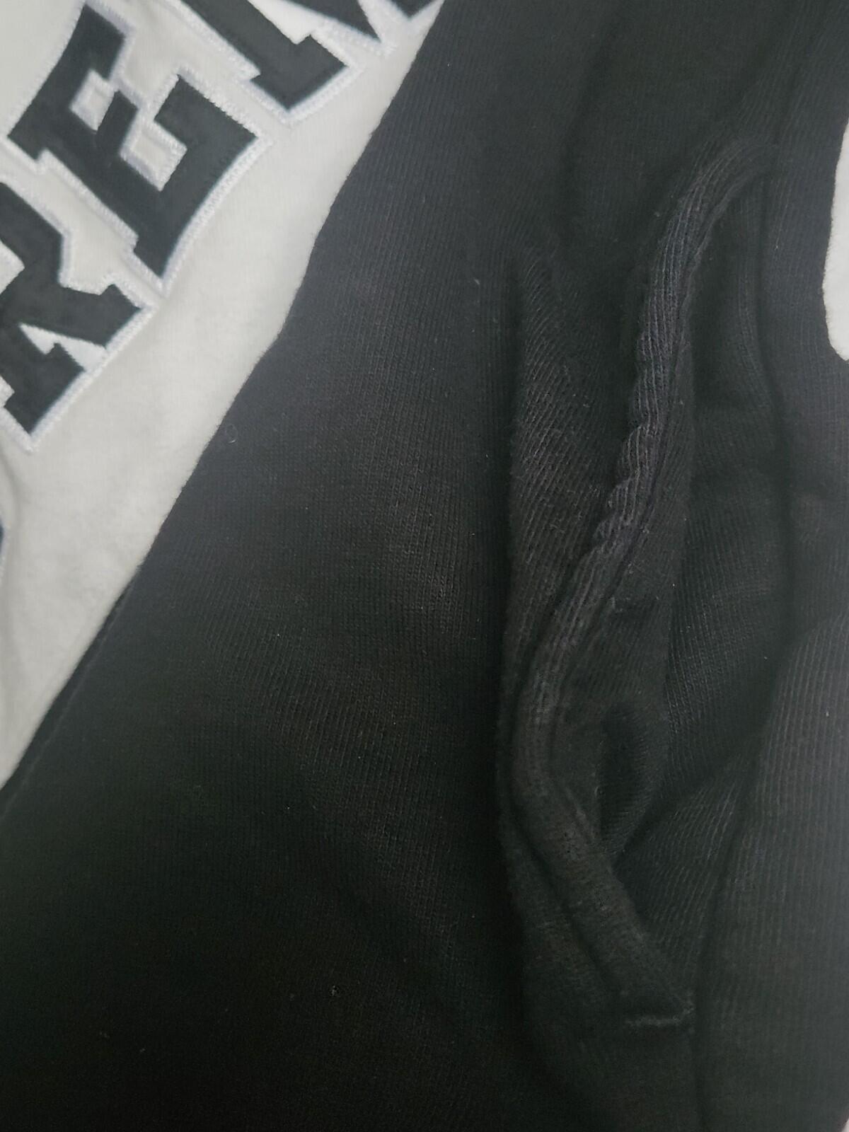 SS18 Supreme Diagonal Hooded Sweatshirt black hoodie M medium Pullover