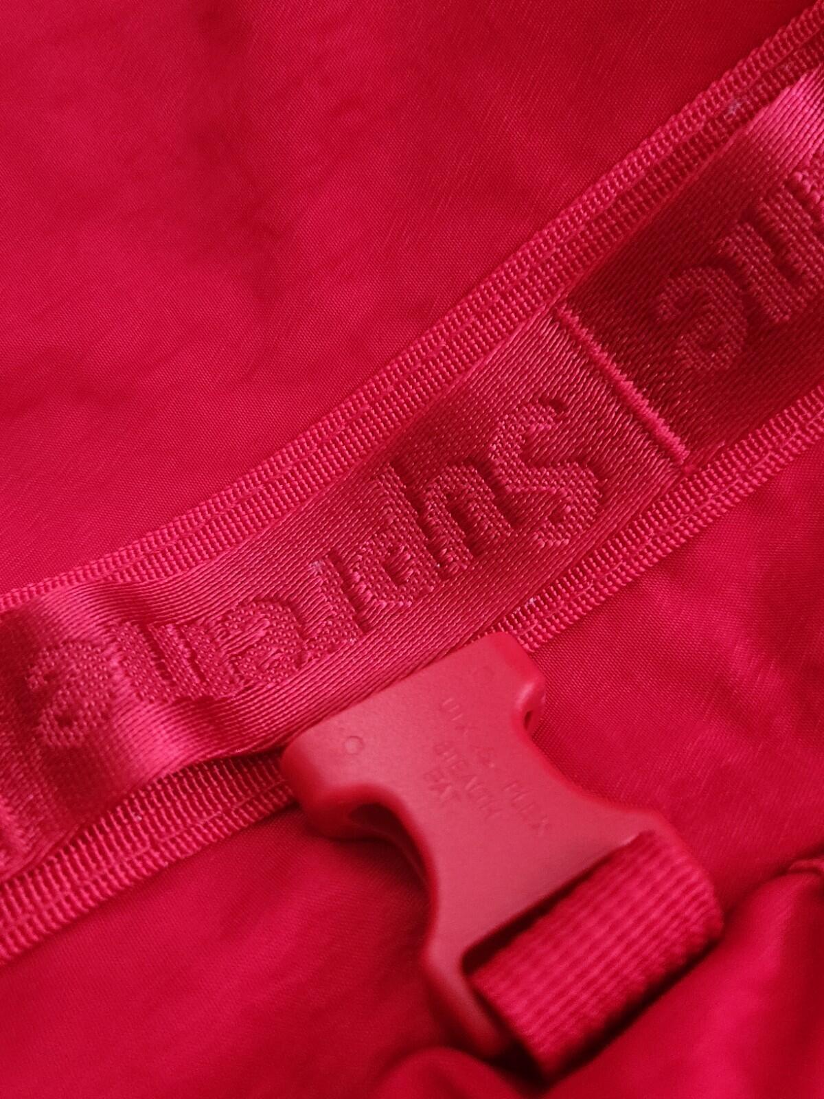 FW20 Supreme Backpack Dark Red Bag Water Resistant Nylon Rucksack