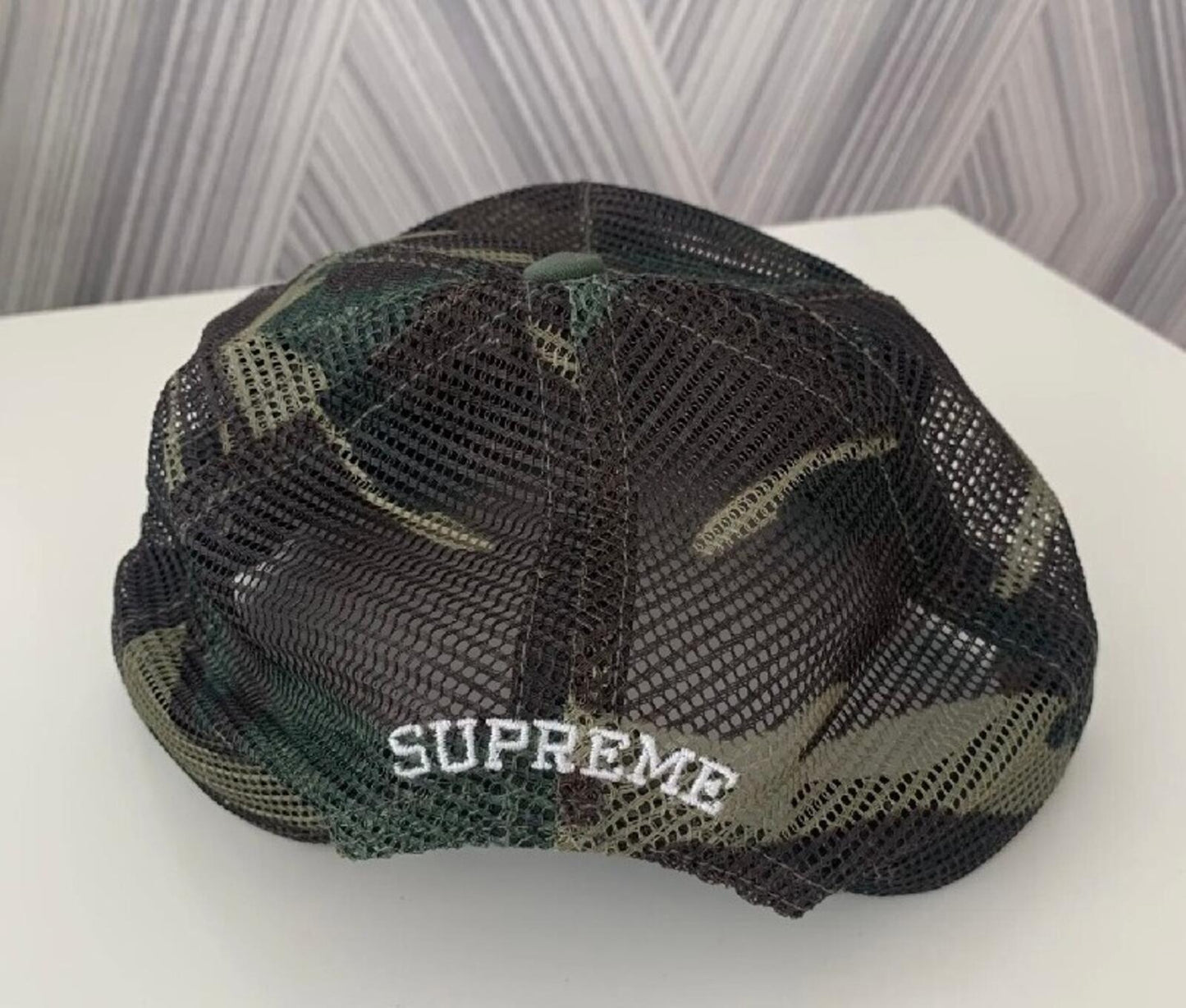SS12 Supreme Crown Supply 5-panel Vintage Mesh Cap 2012 Hat Camo Camouflage Rare