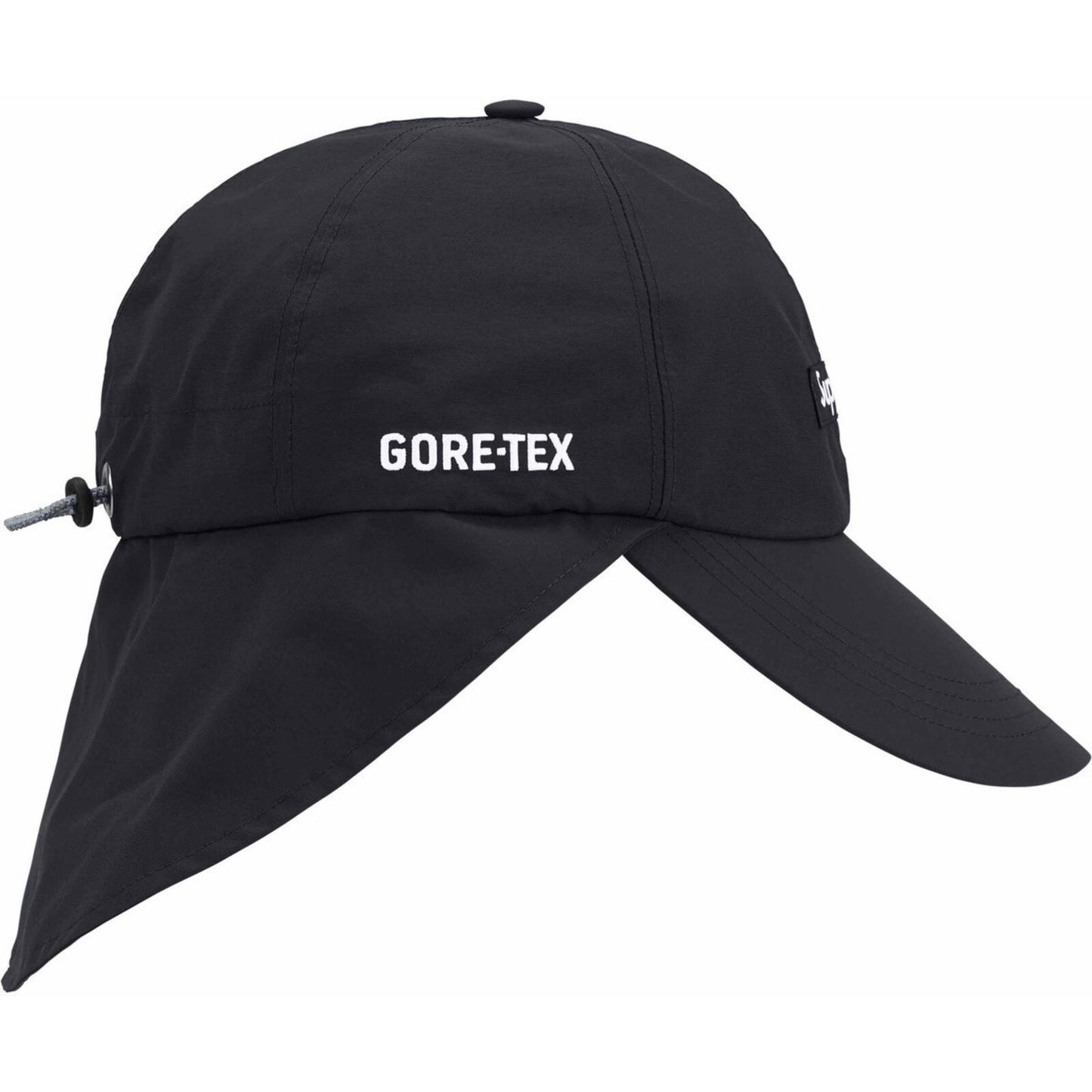 SS24 Supreme GORE-TEX Sunshield Hat Waterproof Breathable Black Cap Size S/M New