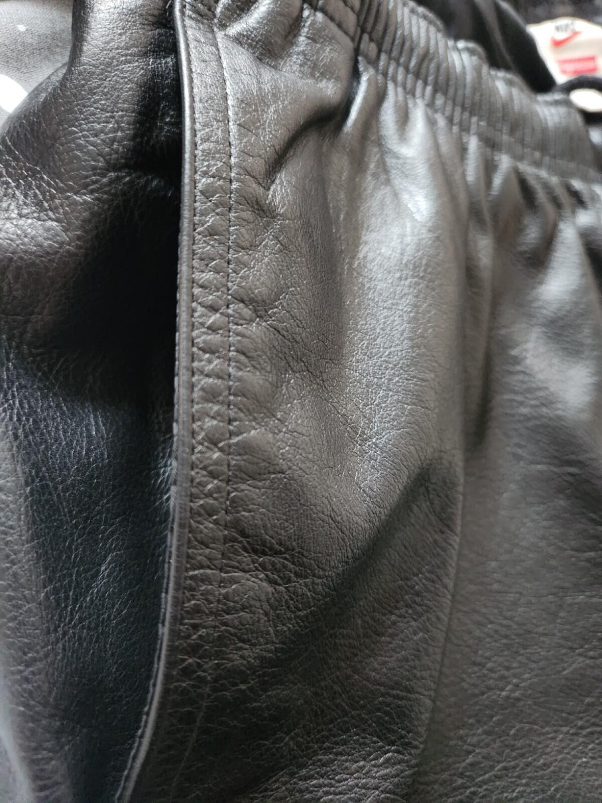 FW19 Supreme x Nike Leather Warm Up Pant RRP $498 Black S Small W30 L30 Trousers