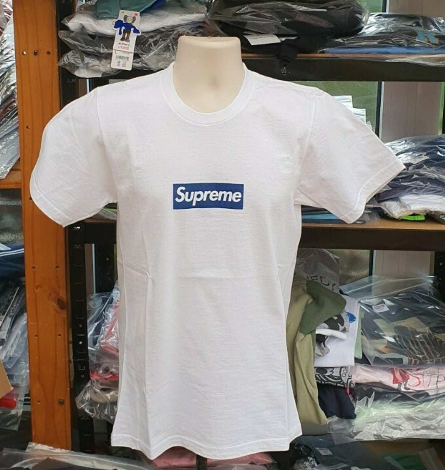 SS15 Supreme New York Yankees Box Logo Tee White Size S