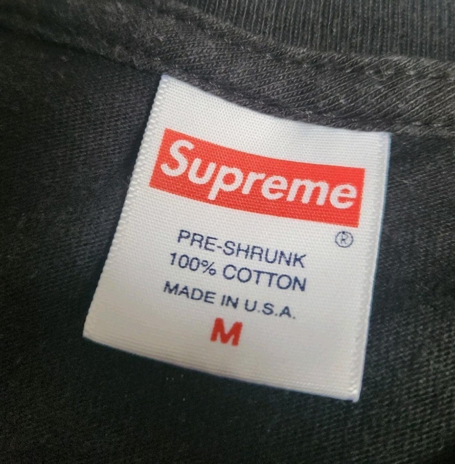 FW20 Supreme No More SHI T Tee size M Medium T-shirt Black
