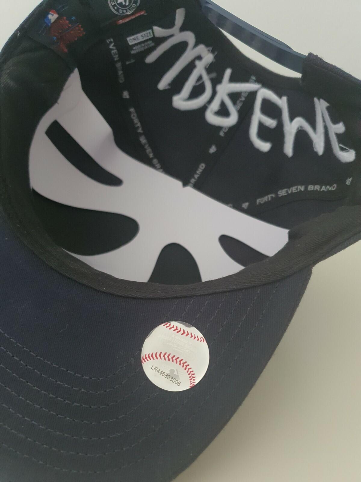 SS15 Supreme x Yankees x 47 brand 5-panel Cap Navy