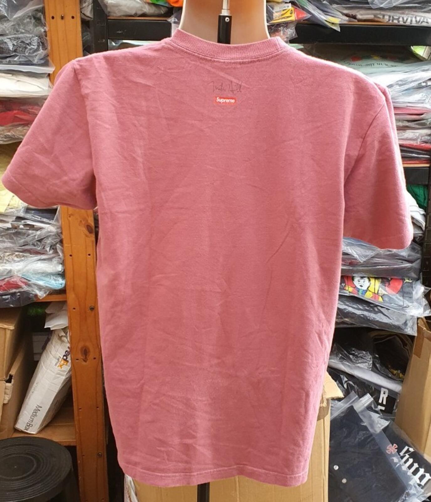 SS17 Supreme x Mike Hill Runner Tee size M medium dark rose T-shirt