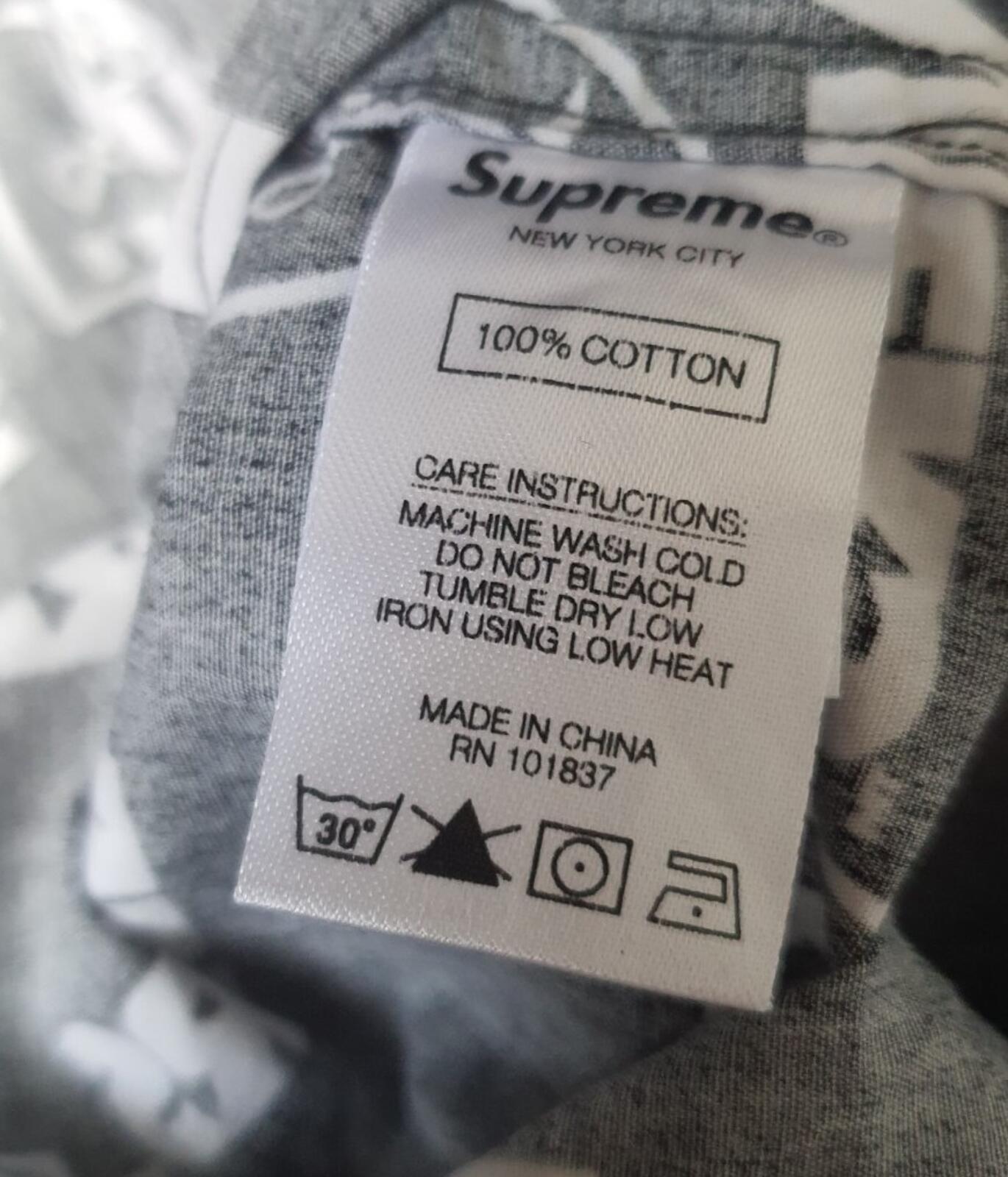 SS19 Supreme NFL x RAIDERS X '47 S/S Shirt Black Size XL