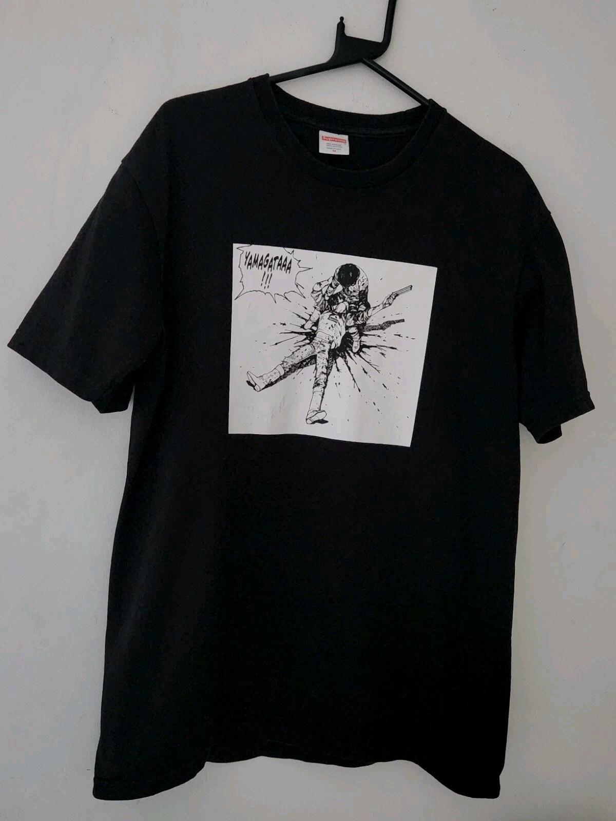 FW17 Supreme x Akira Yamagata Tee Schwarz Größe M Anime
