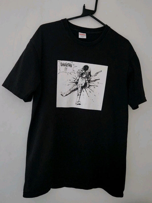 FW17 Supreme x Akira Yamagata Tee Black Size M Anime