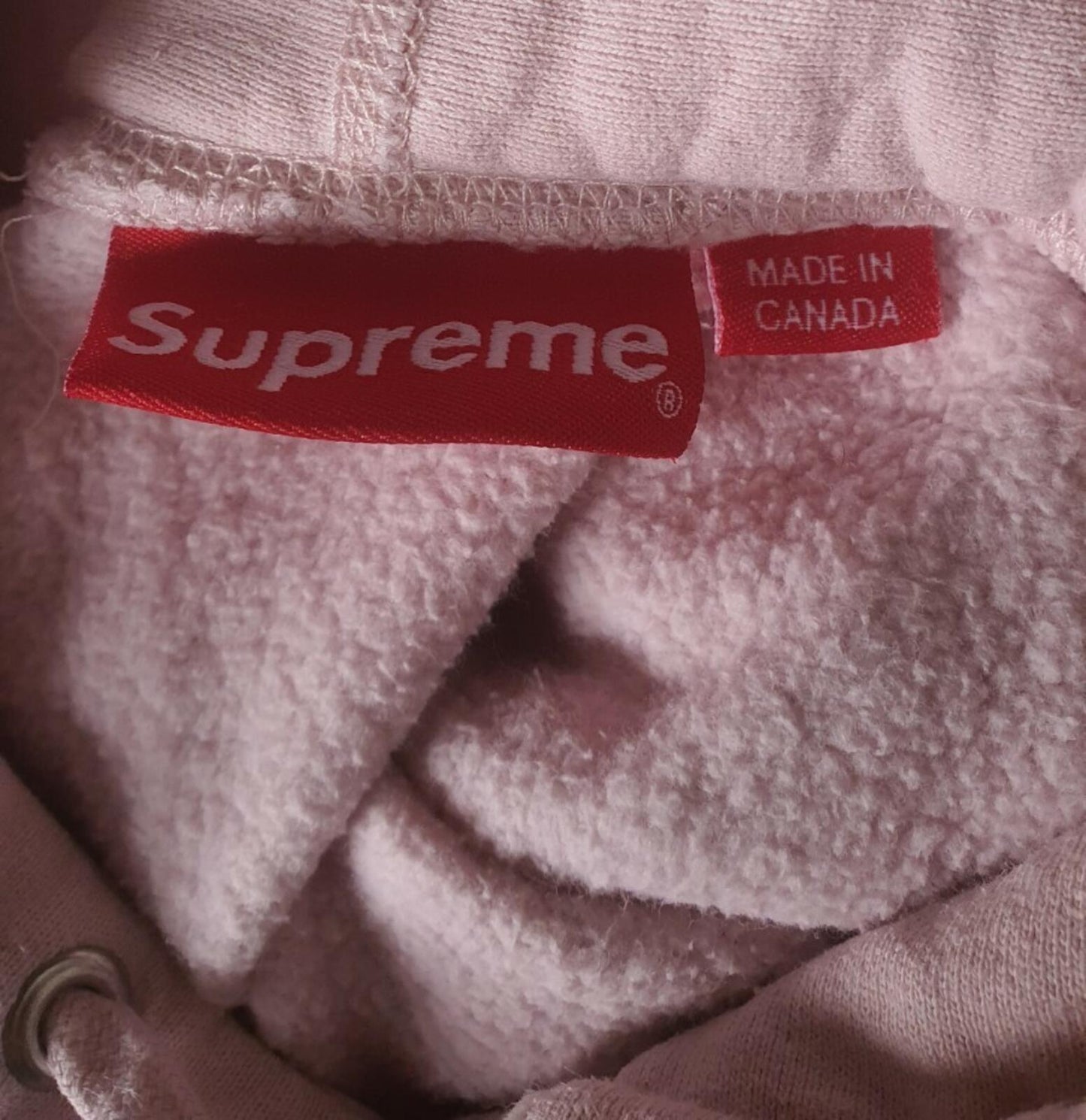 FW17 Supreme Tonal S Logo Hooded Sweatshirt Pink Size M